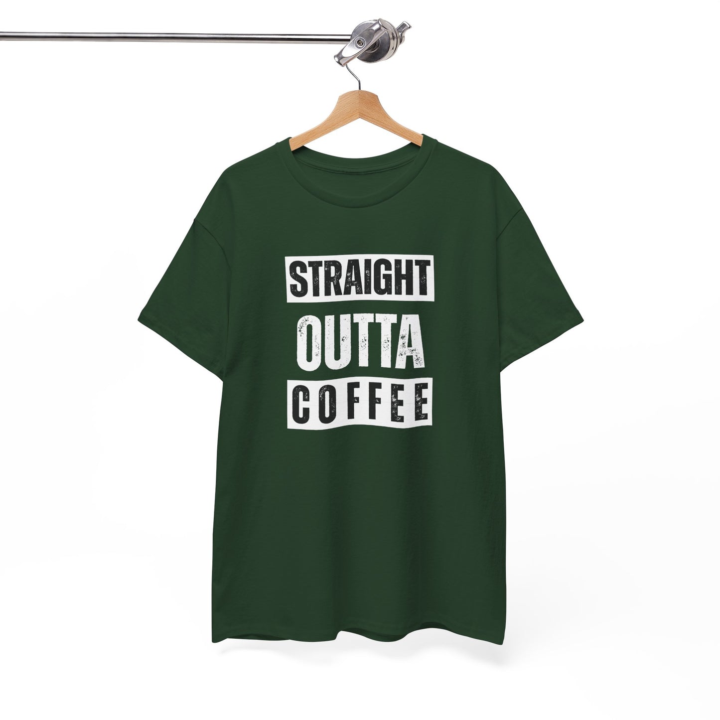 Straight Outta Coffee Unisex Heavy Cotton Tee