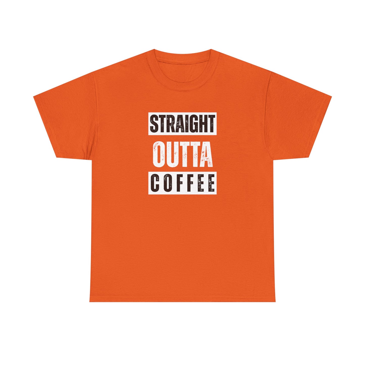 Straight Outta Coffee Unisex Heavy Cotton Tee