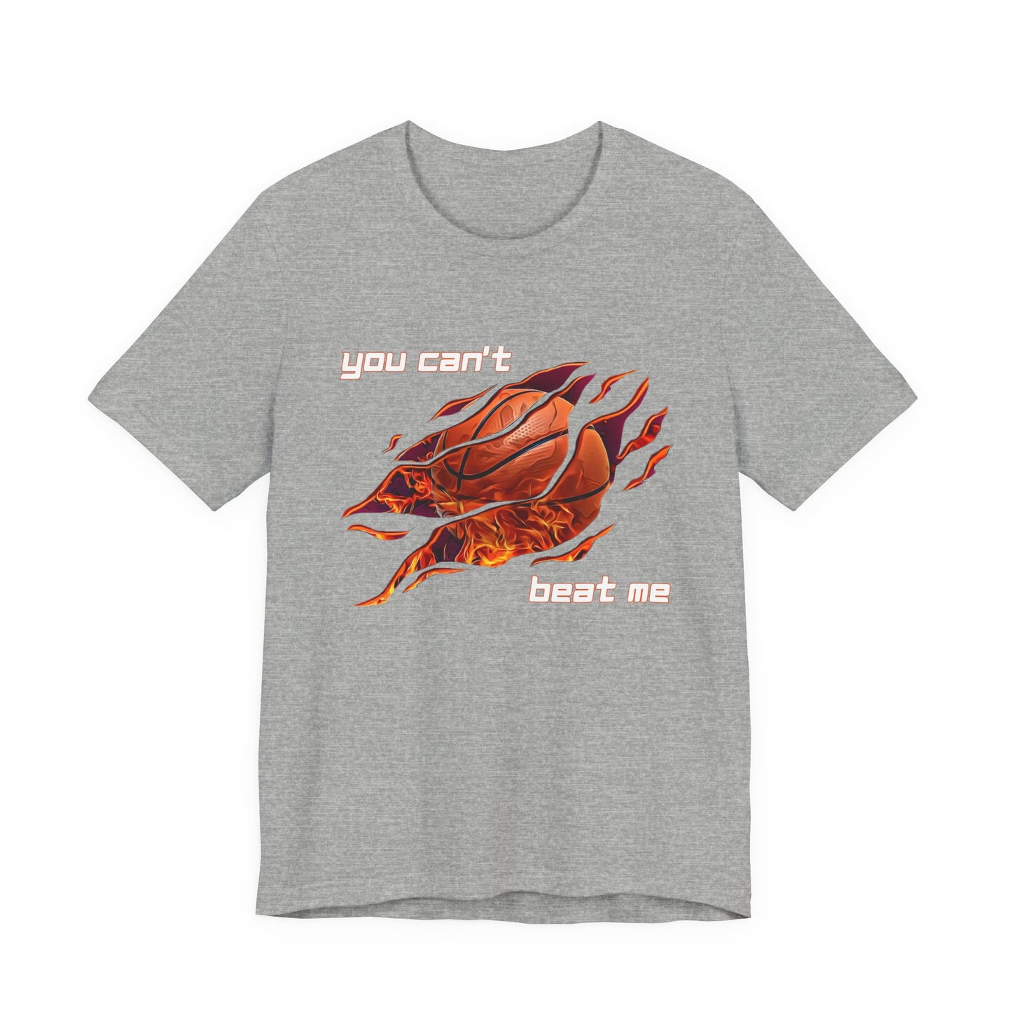 "You can't beat me" Basketball Men's Jersey Short Sleeve Tee