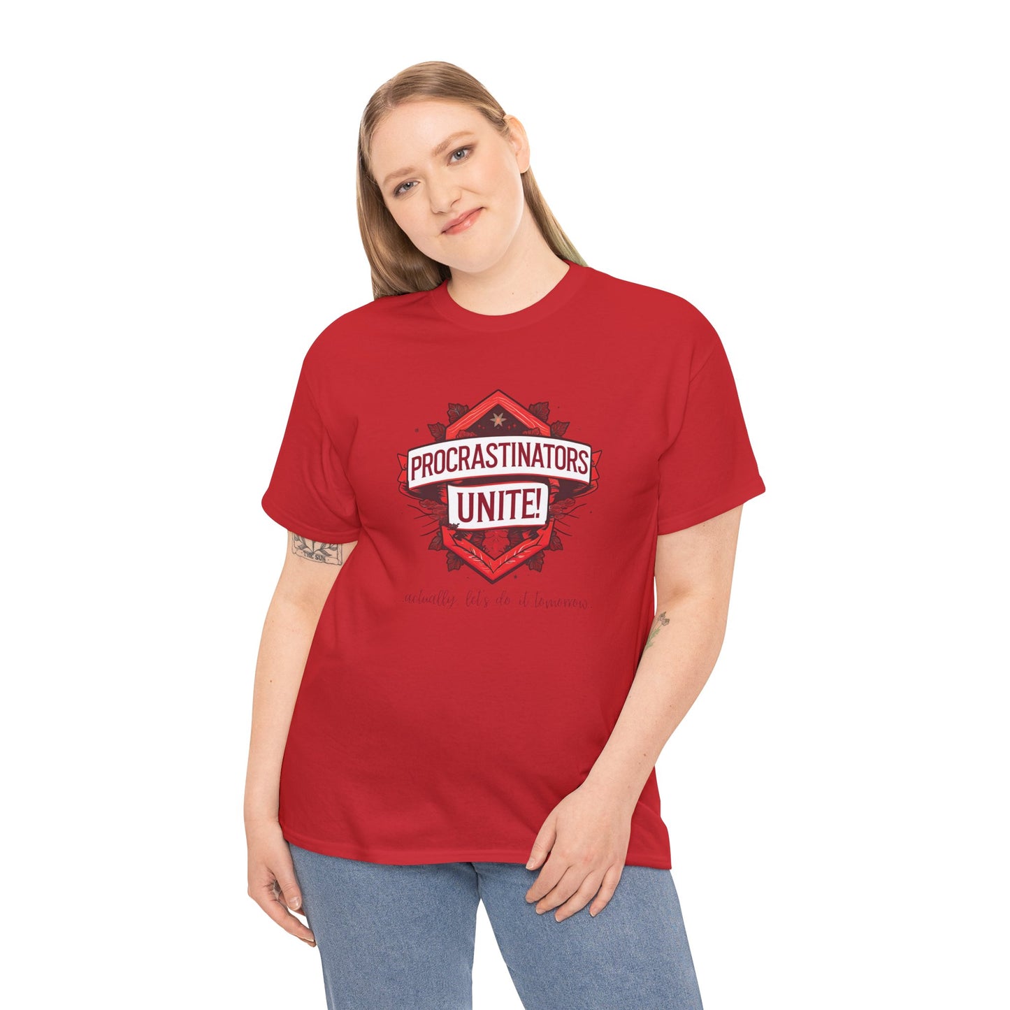 Procrastinators Unite Unisex Heavy Cotton Tee
