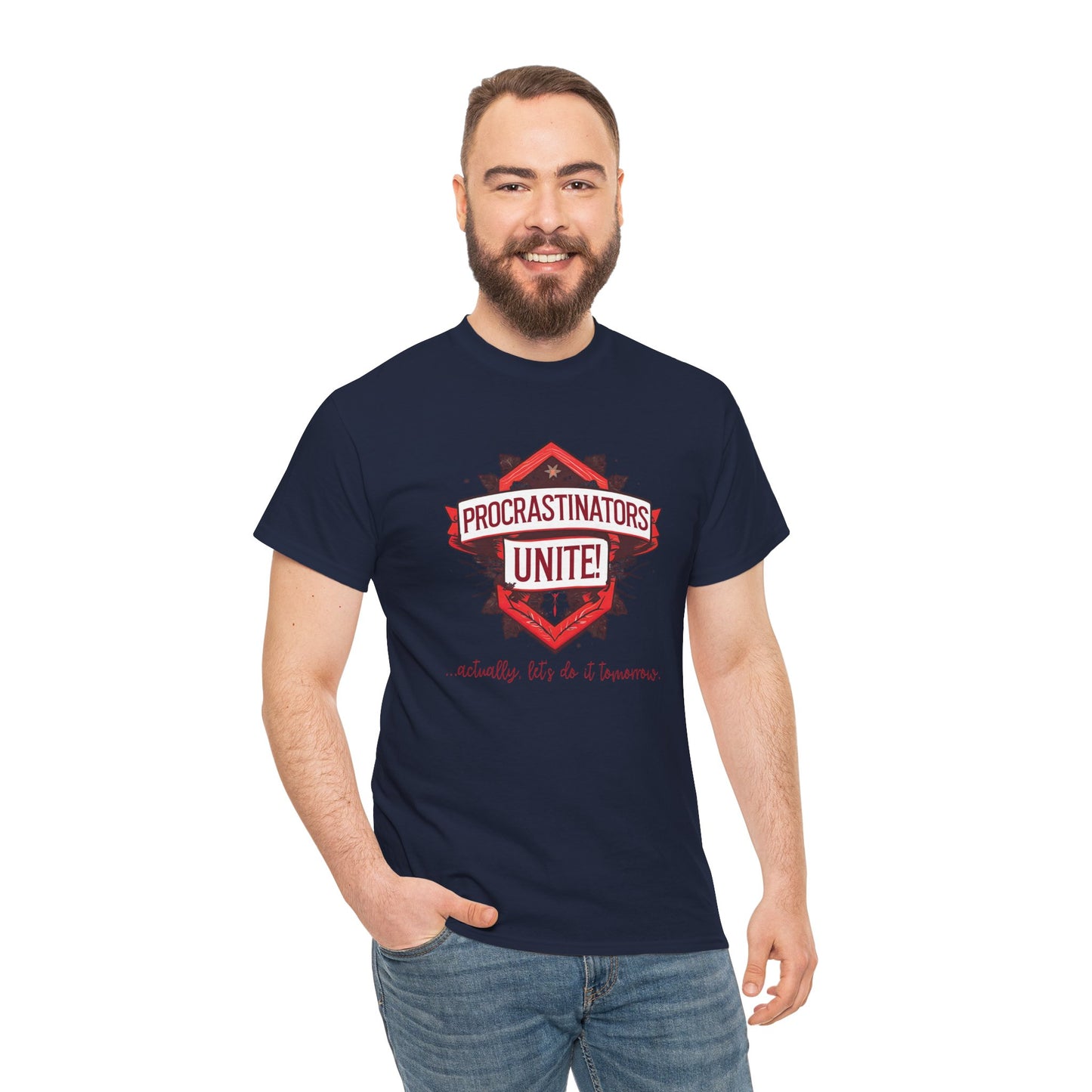 Procrastinators Unite Unisex Heavy Cotton Tee