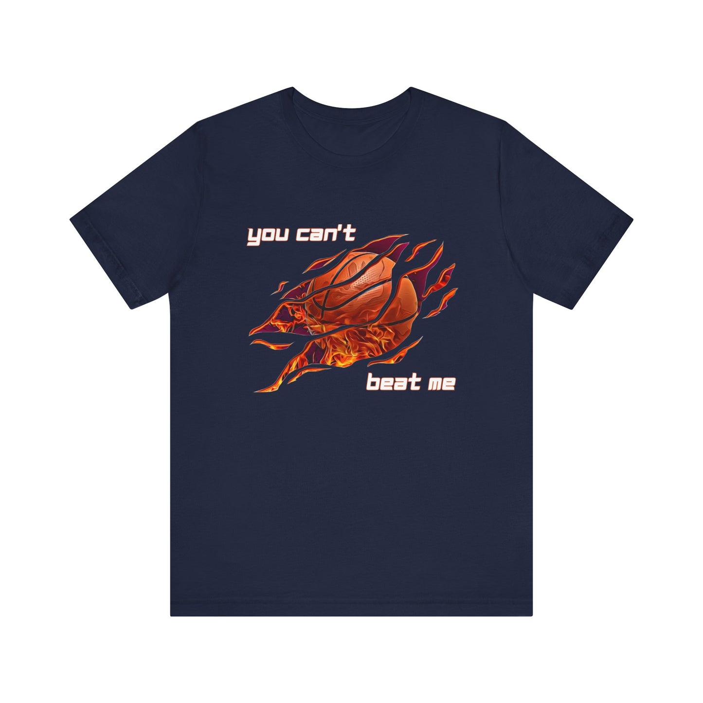 "You can't beat me" Basketball Men's Jersey Short Sleeve Tee