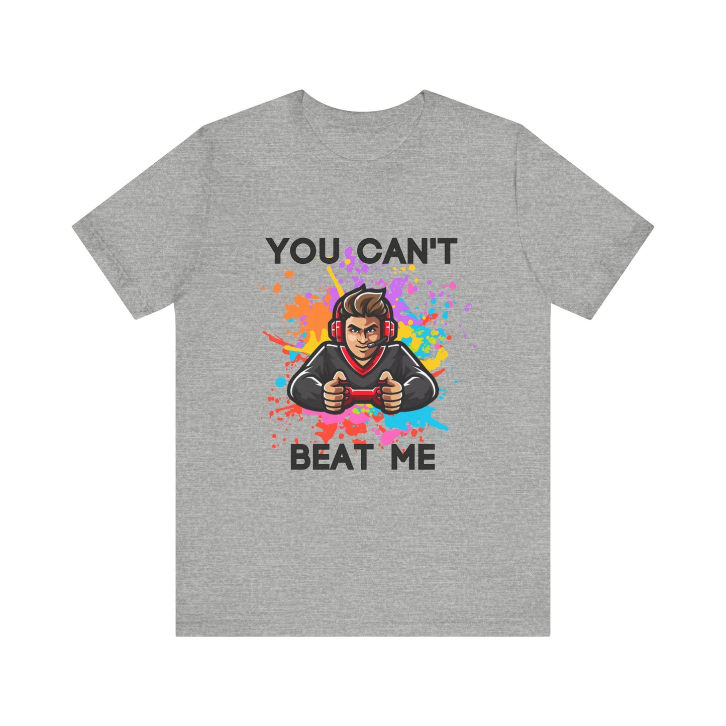 "You can't beat me" Gamer Men's Jersey Short Sleeve Tee
