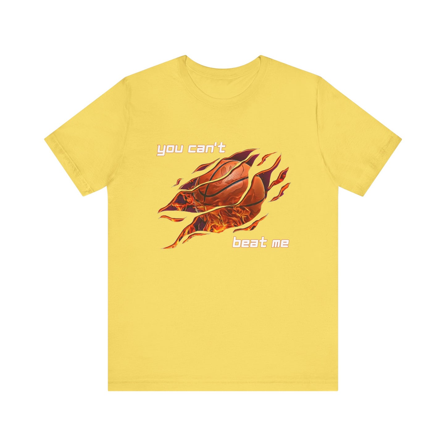 "You can't beat me" Basketball Men's Jersey Short Sleeve Tee