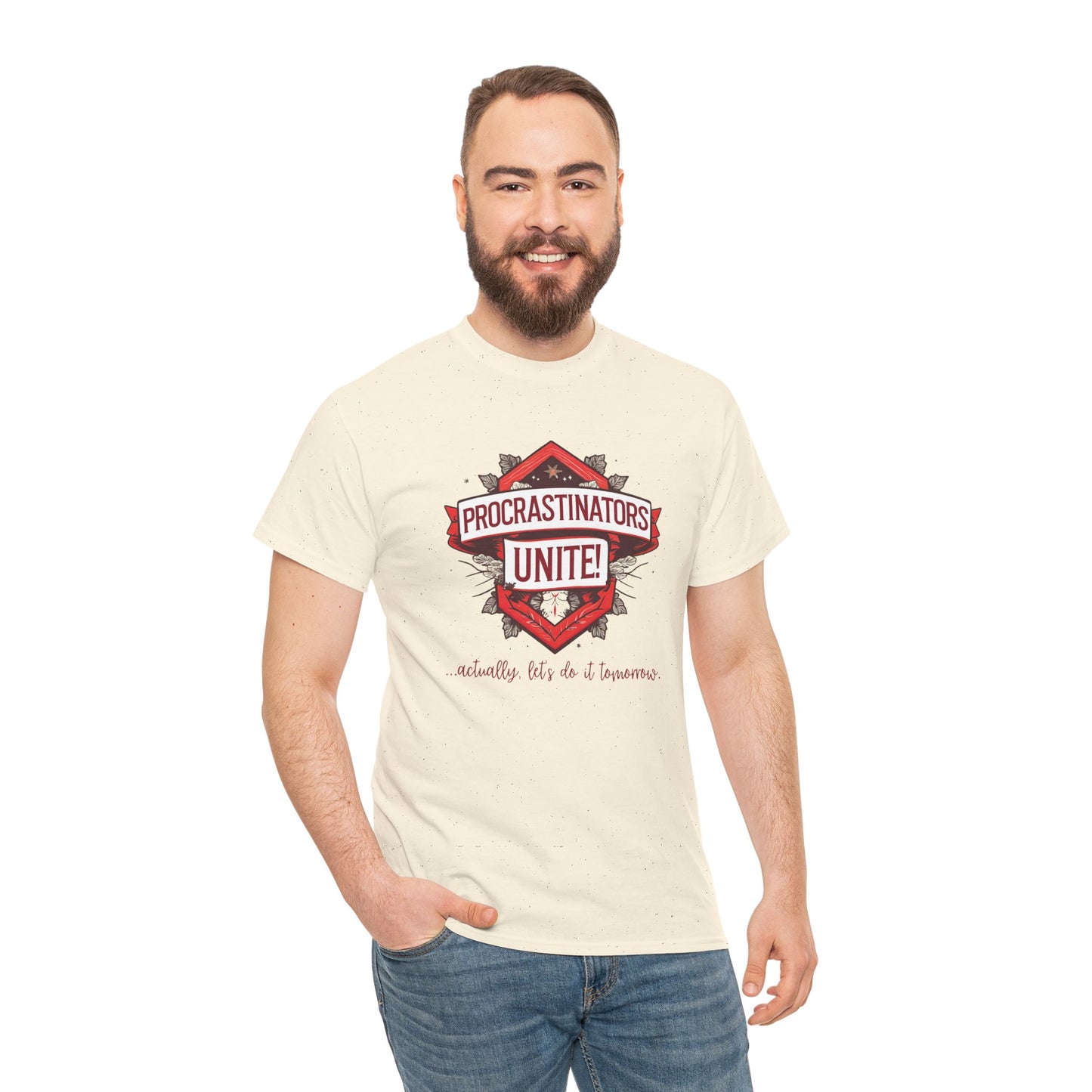 Procrastinators Unite Unisex Heavy Cotton Tee