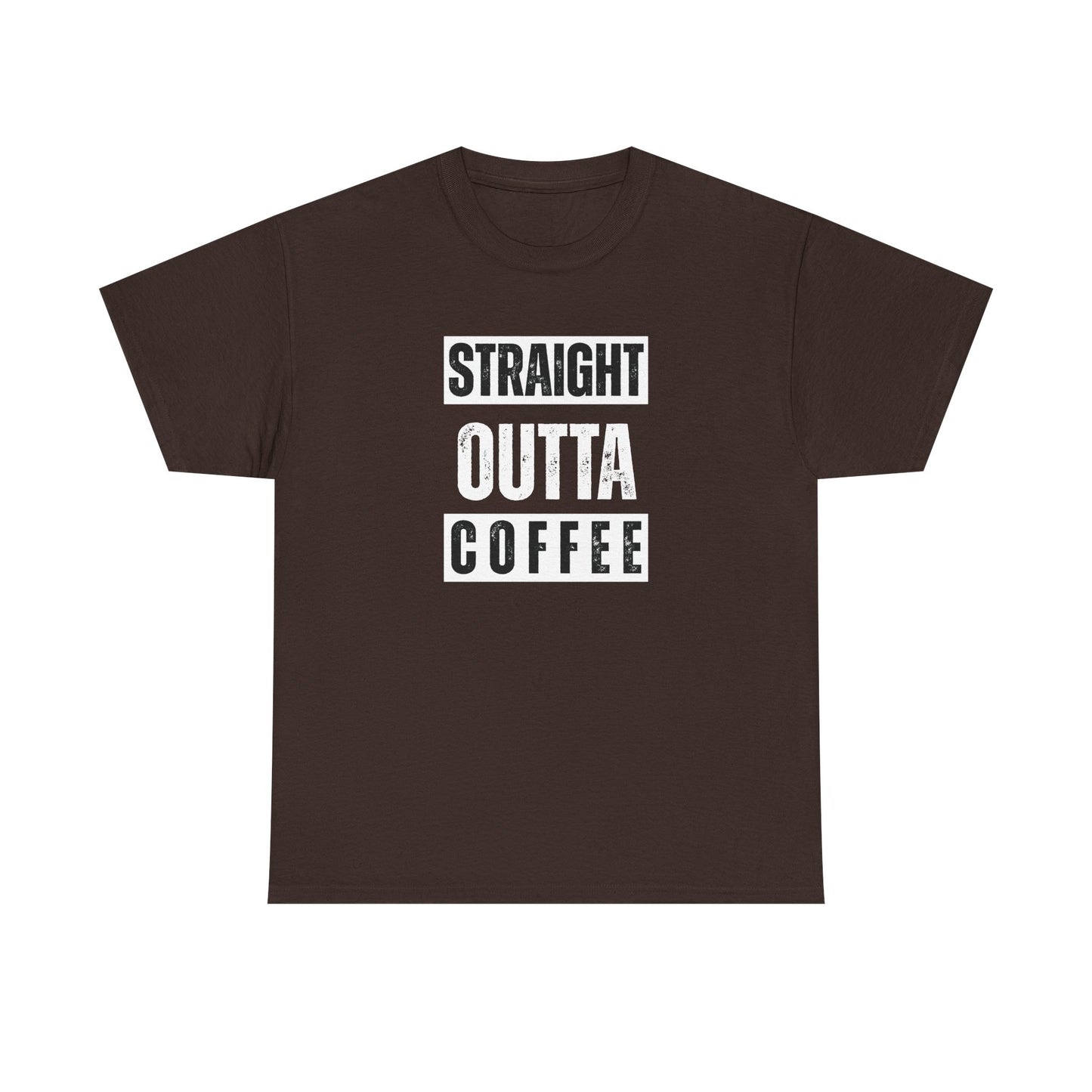 Straight Outta Coffee Unisex Heavy Cotton Tee