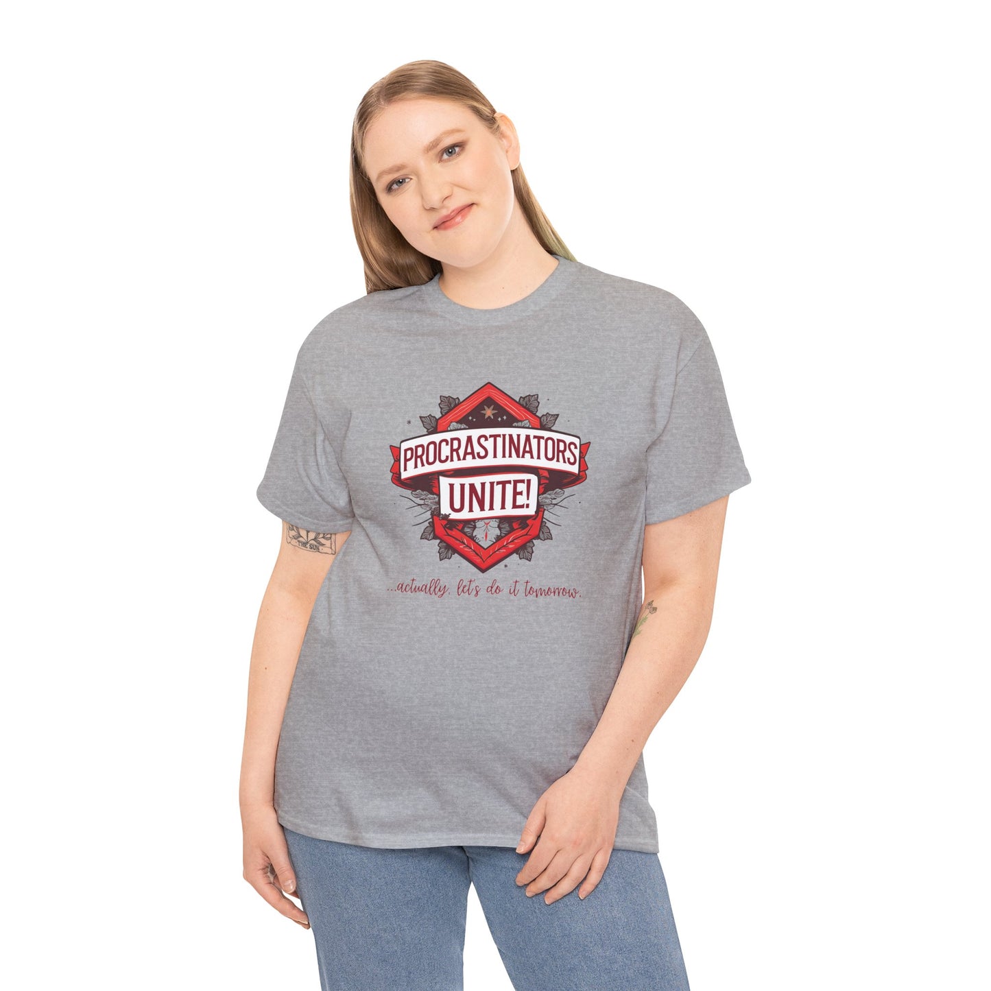 Procrastinators Unite Unisex Heavy Cotton Tee