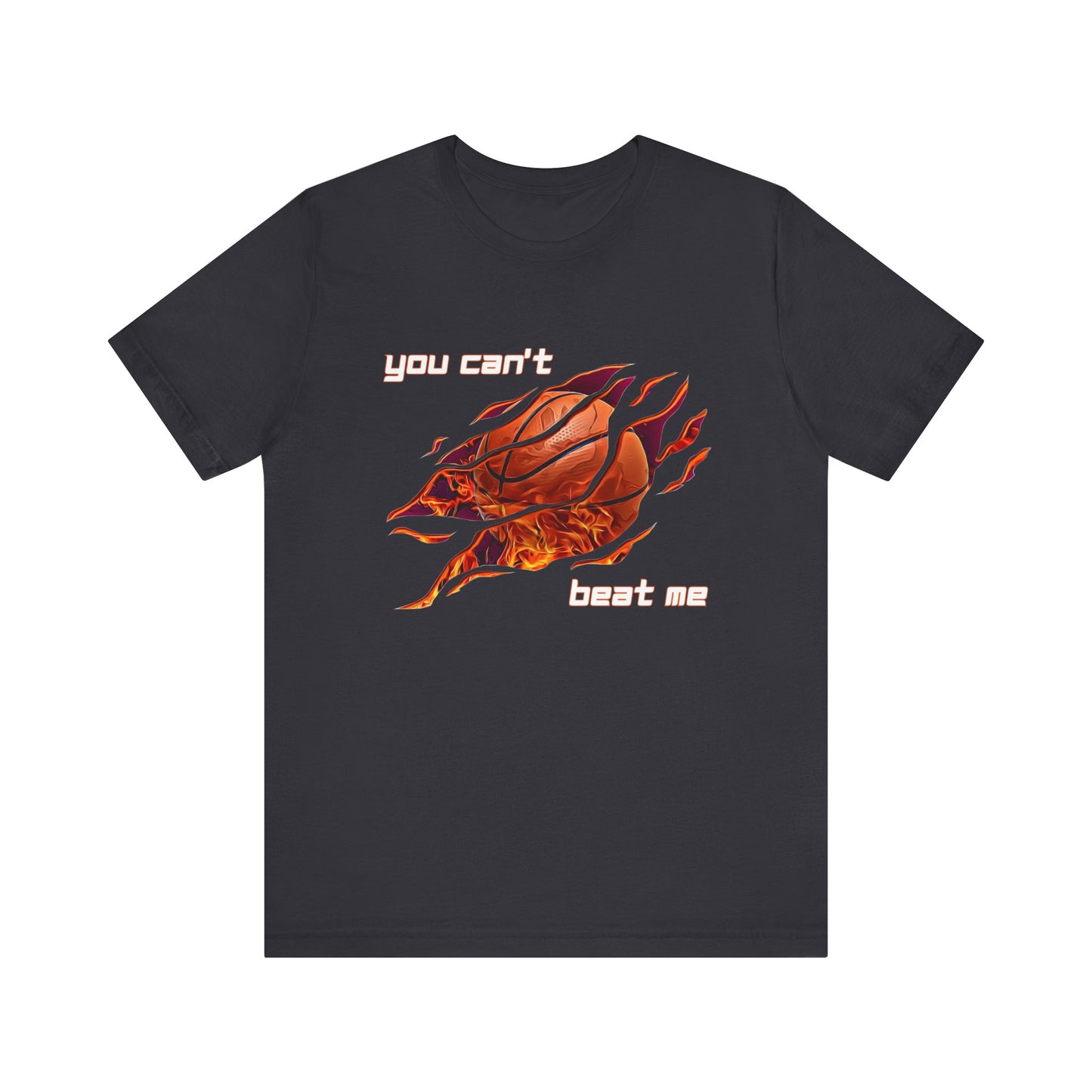 "You can't beat me" Basketball Men's Jersey Short Sleeve Tee