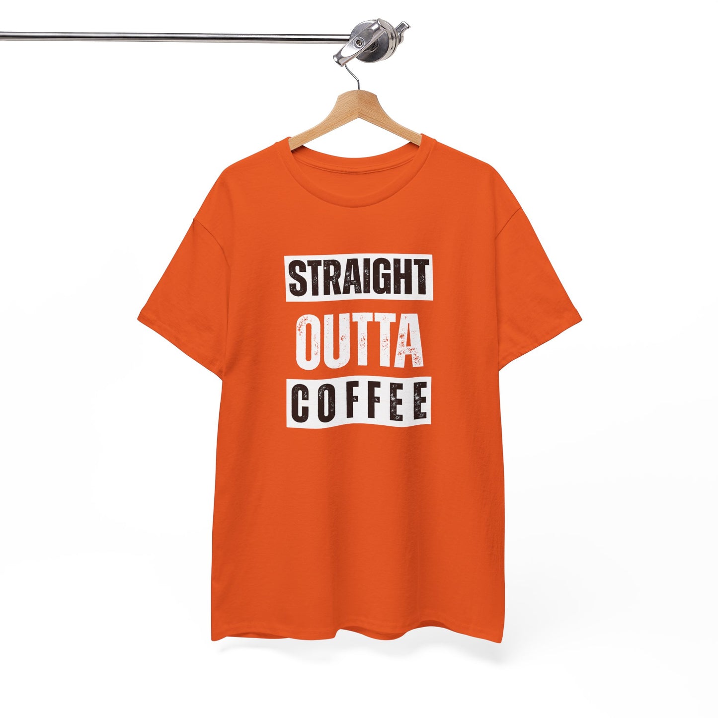 Straight Outta Coffee Unisex Heavy Cotton Tee