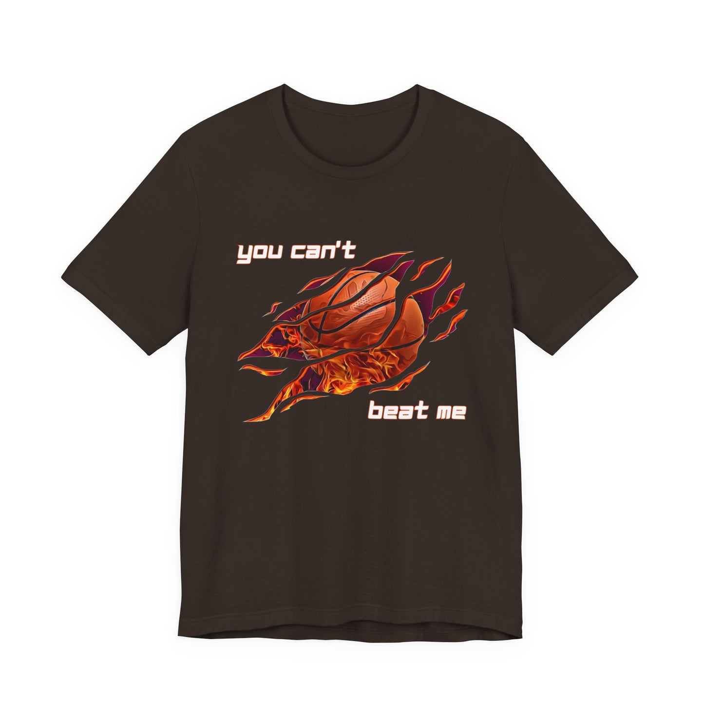 "You can't beat me" Basketball Men's Jersey Short Sleeve Tee