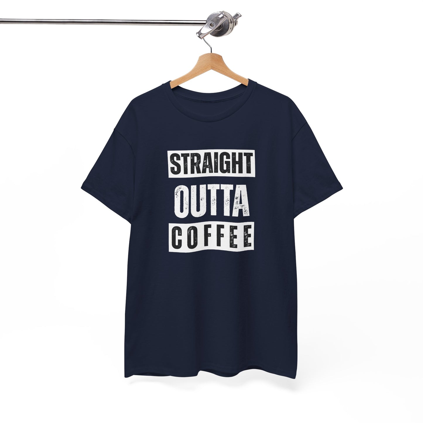 Straight Outta Coffee Unisex Heavy Cotton Tee