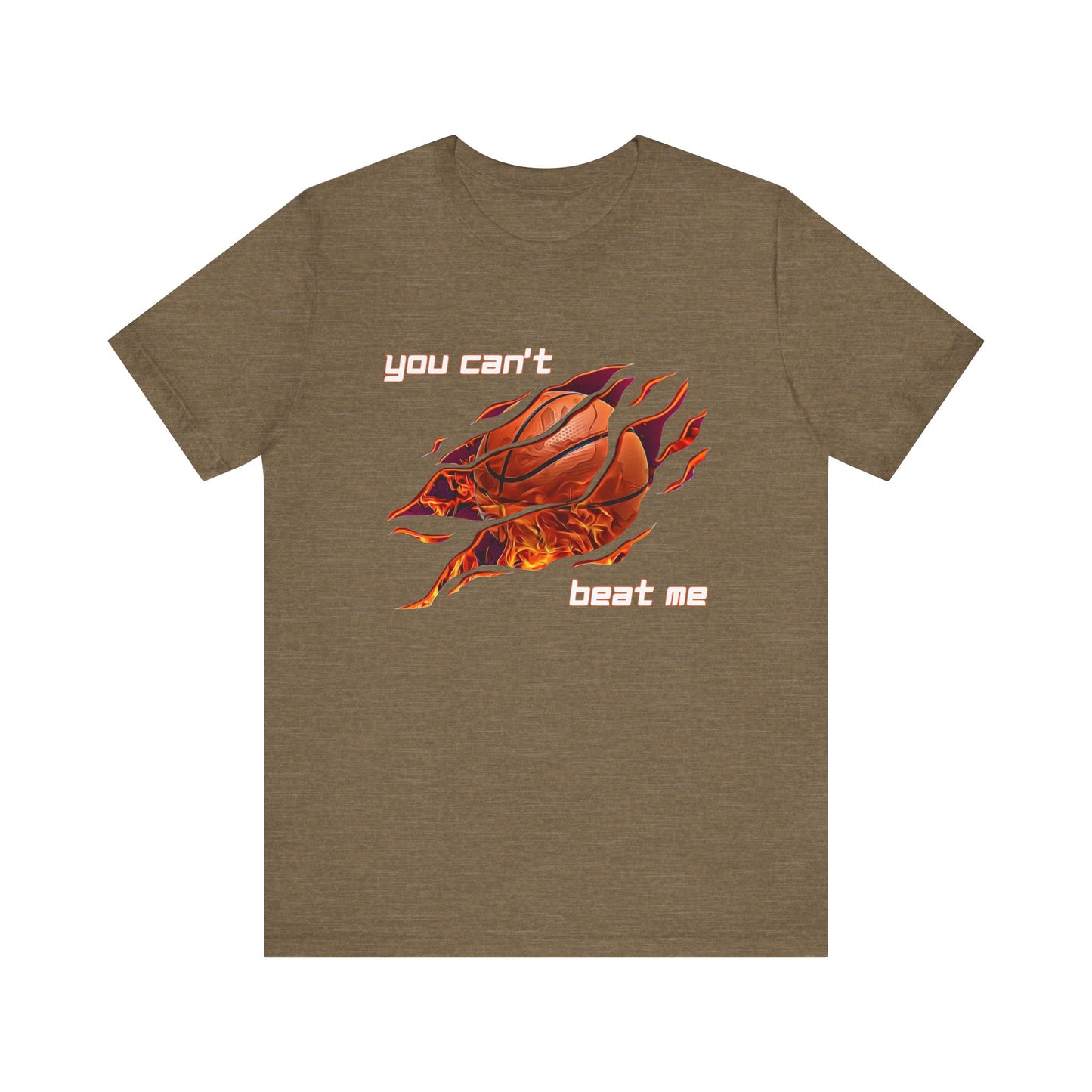 "You can't beat me" Basketball Men's Jersey Short Sleeve Tee