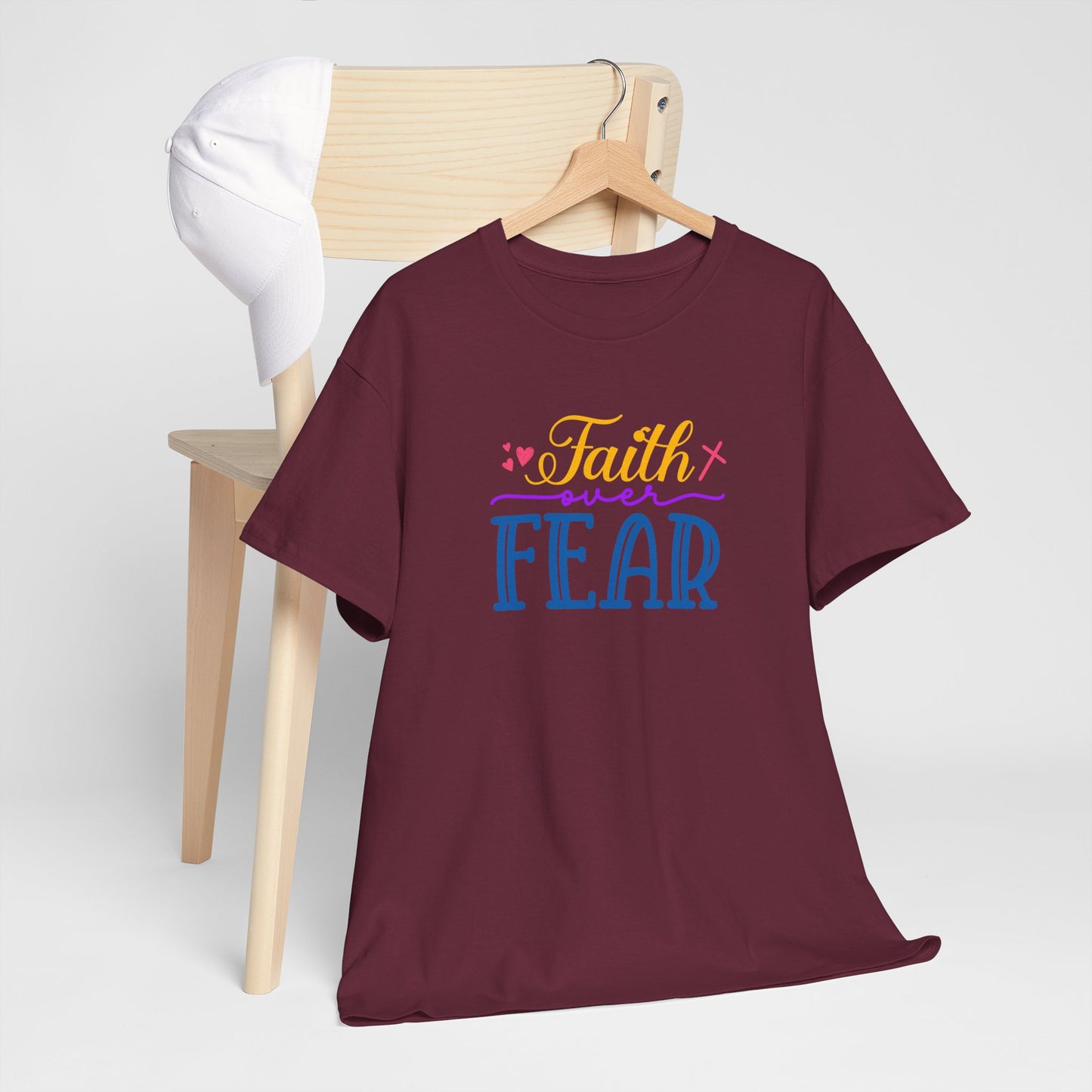 Faith Over Fear - Unisex Heavy Cotton Tee