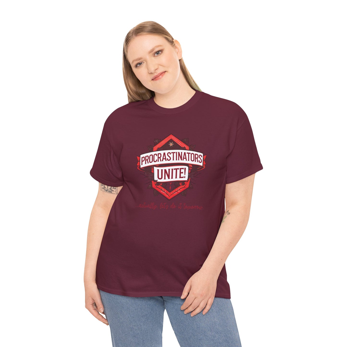 Procrastinators Unite Unisex Heavy Cotton Tee