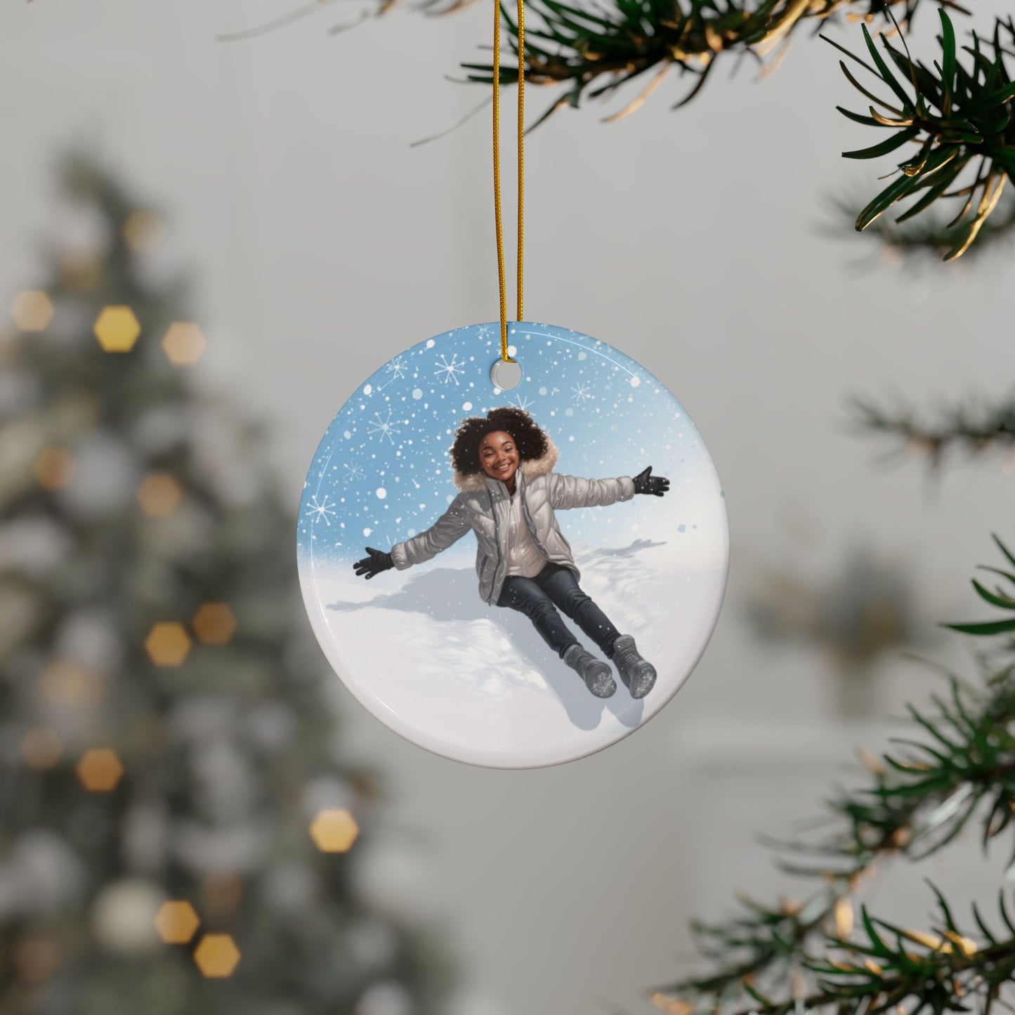 Winter Fun - Premium - Ceramic Ornament