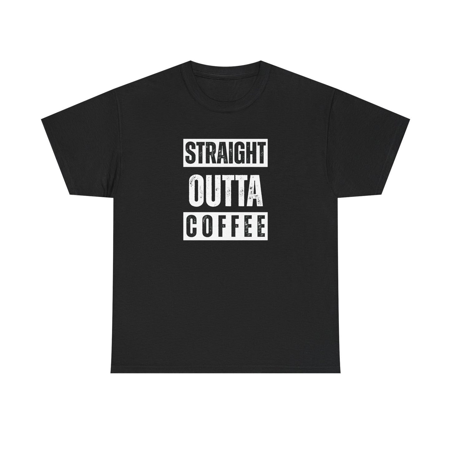Straight Outta Coffee Unisex Heavy Cotton Tee