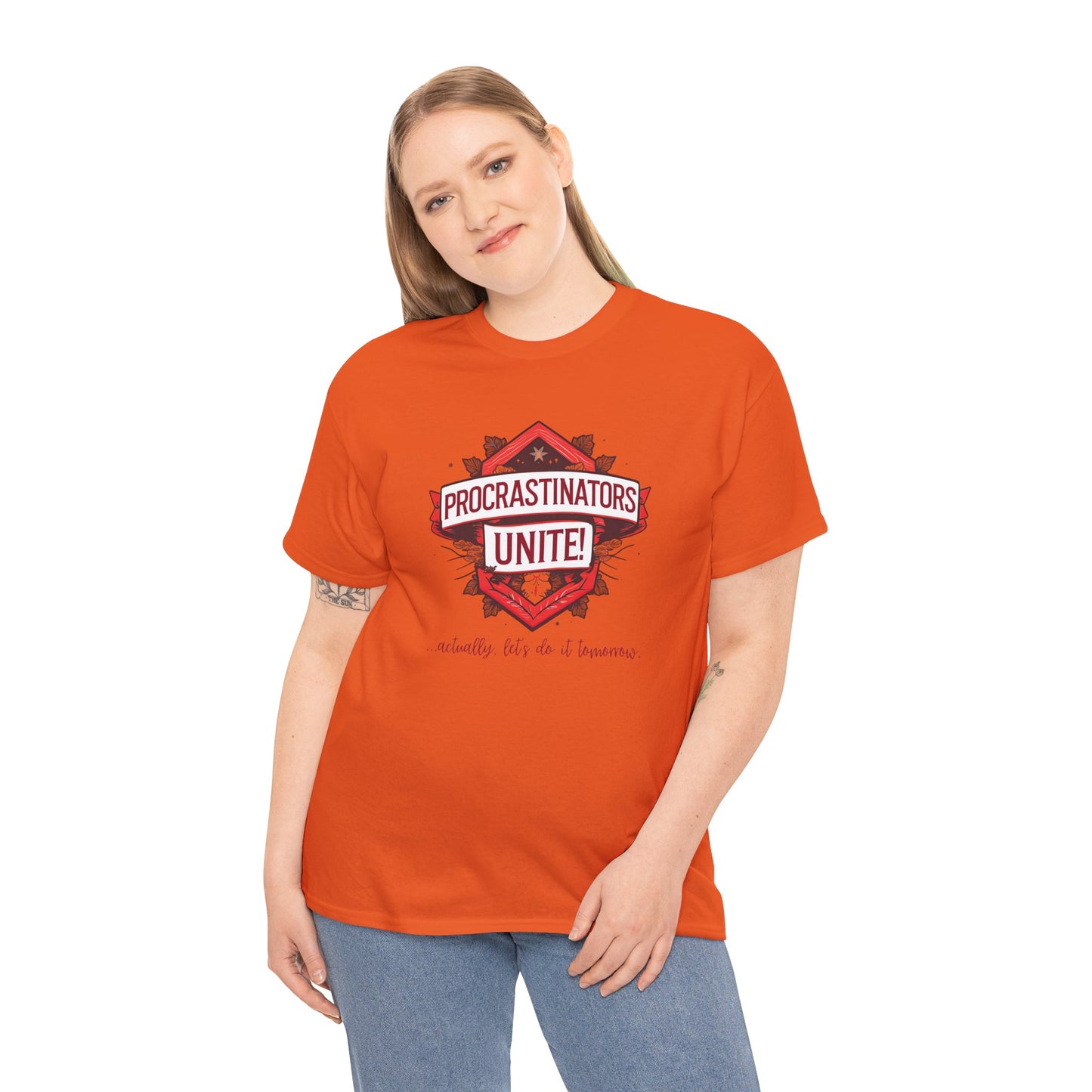 Procrastinators Unite Unisex Heavy Cotton Tee