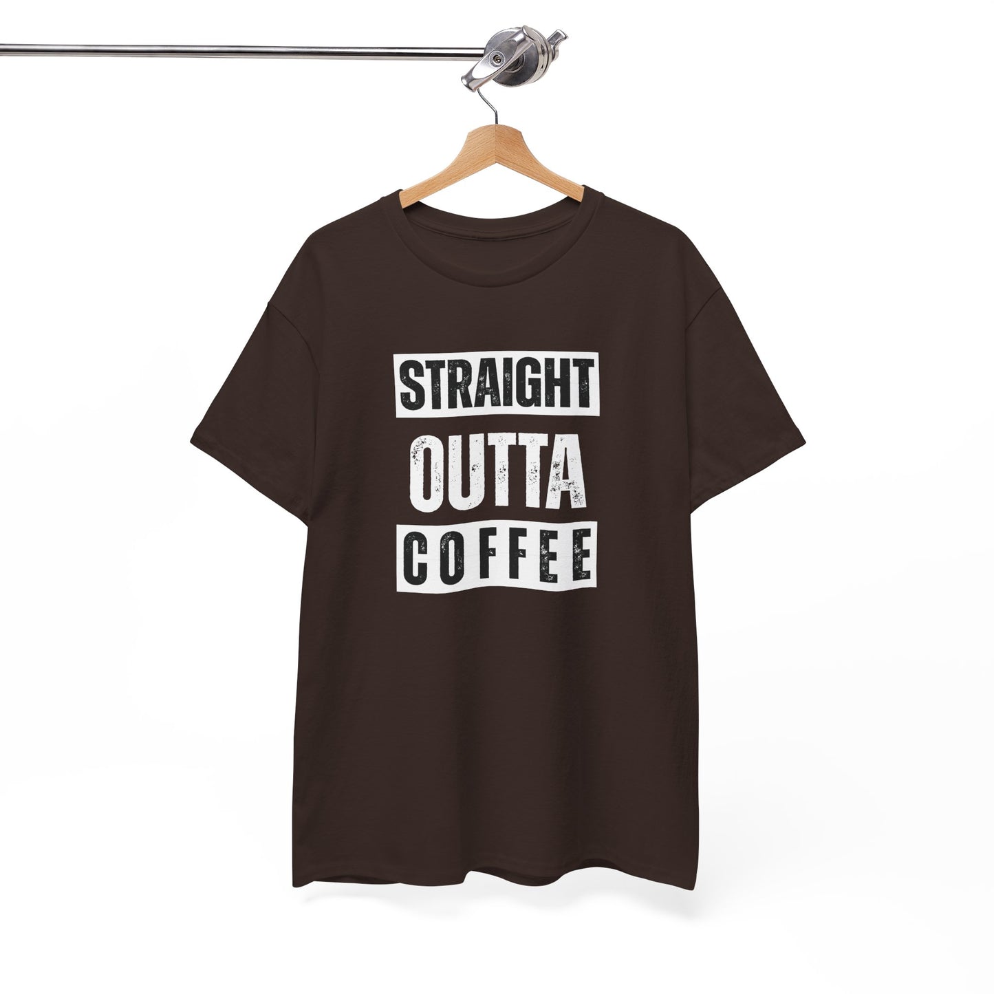Straight Outta Coffee Unisex Heavy Cotton Tee