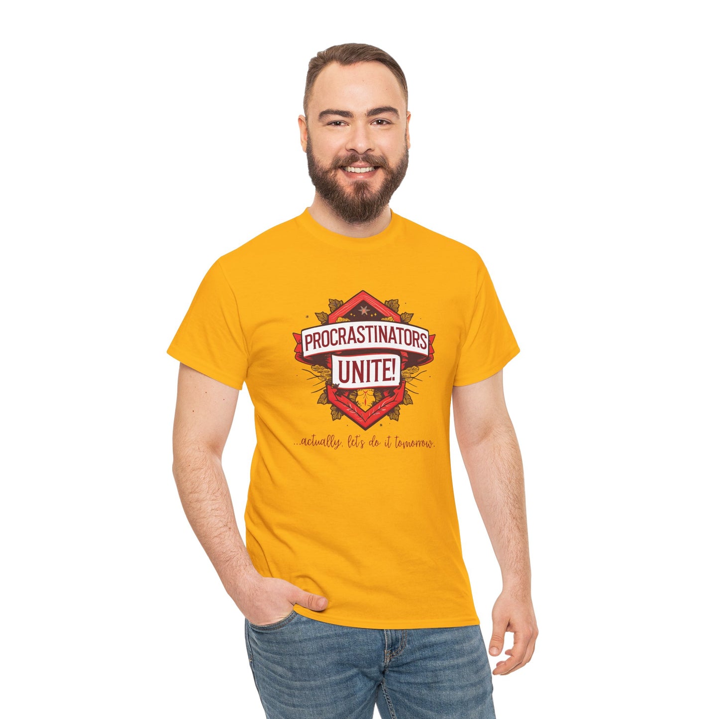Procrastinators Unite Unisex Heavy Cotton Tee
