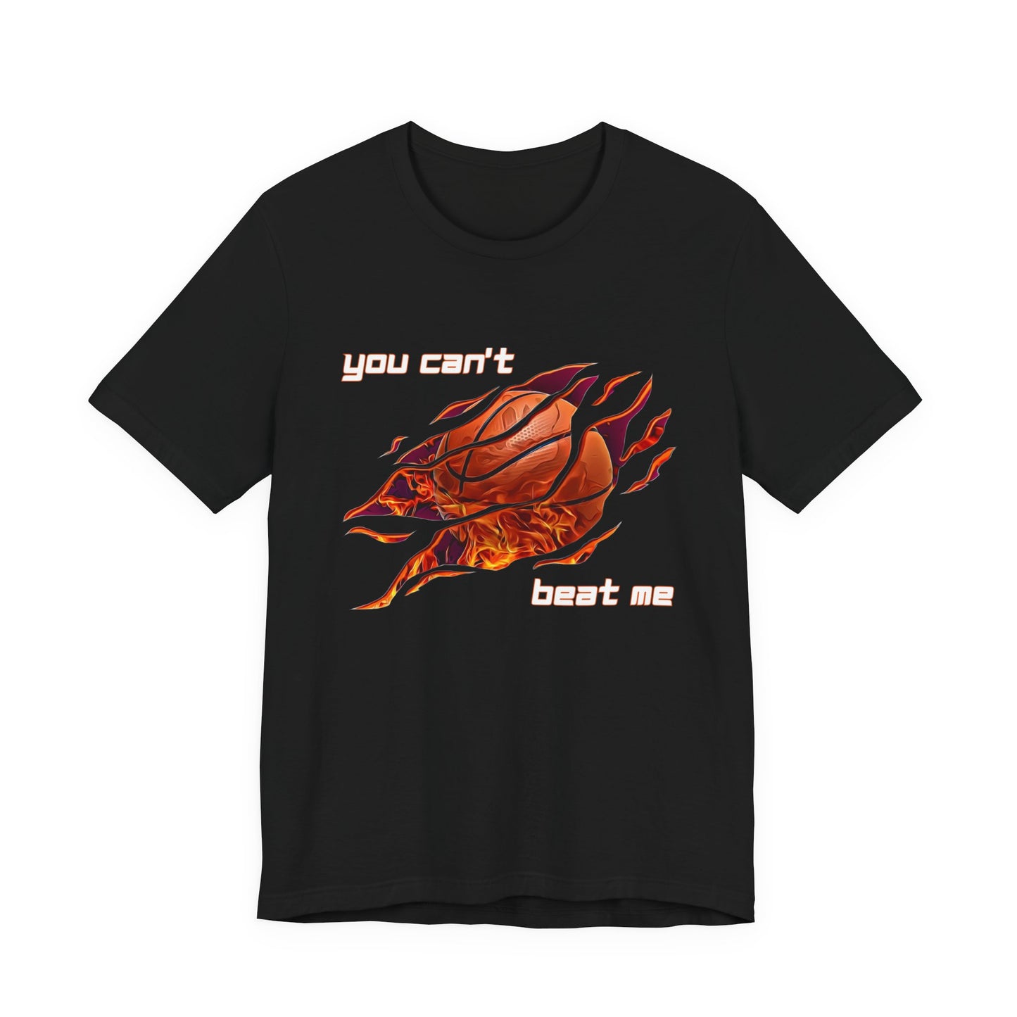 "You can't beat me" Basketball Men's Jersey Short Sleeve Tee