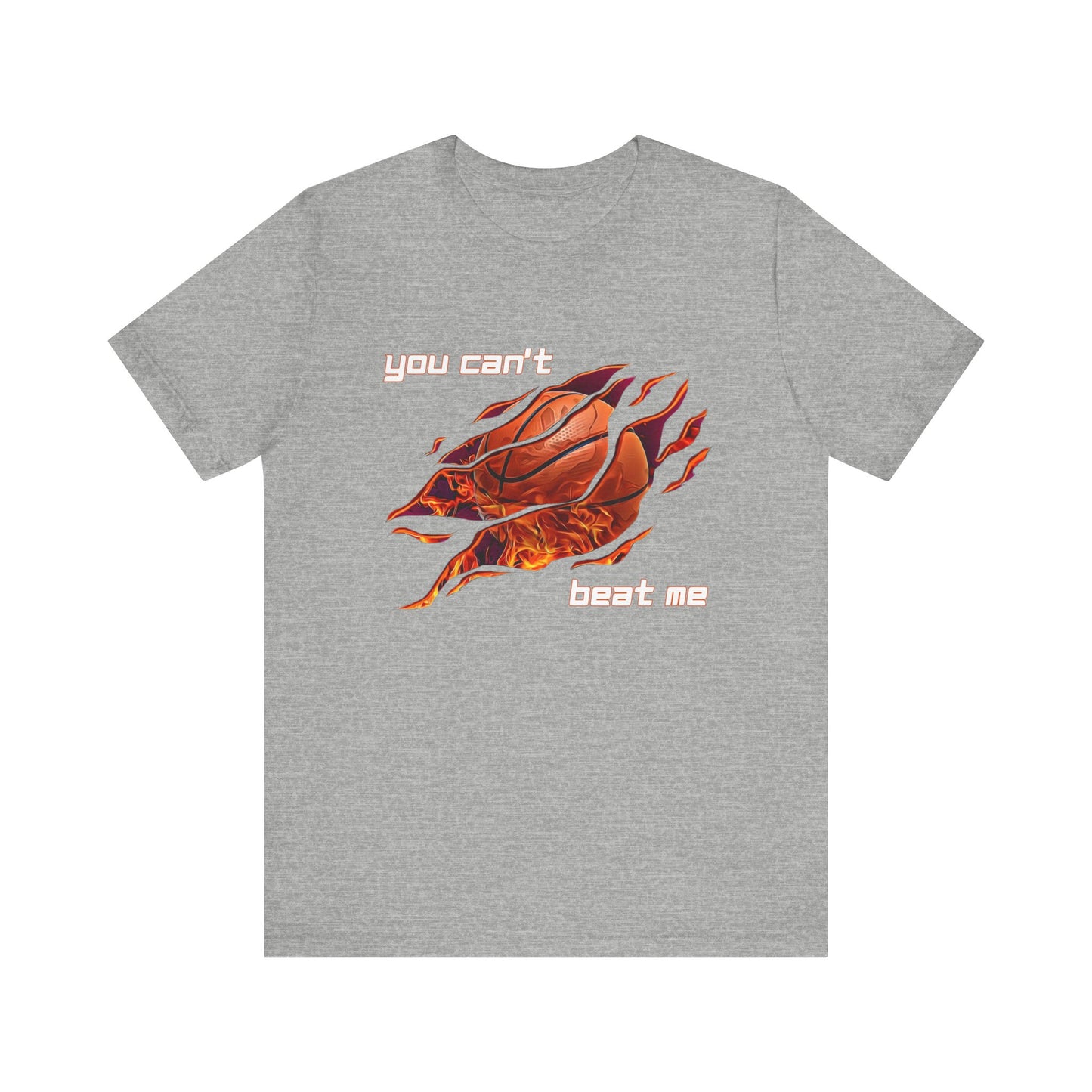 "You can't beat me" Basketball Men's Jersey Short Sleeve Tee