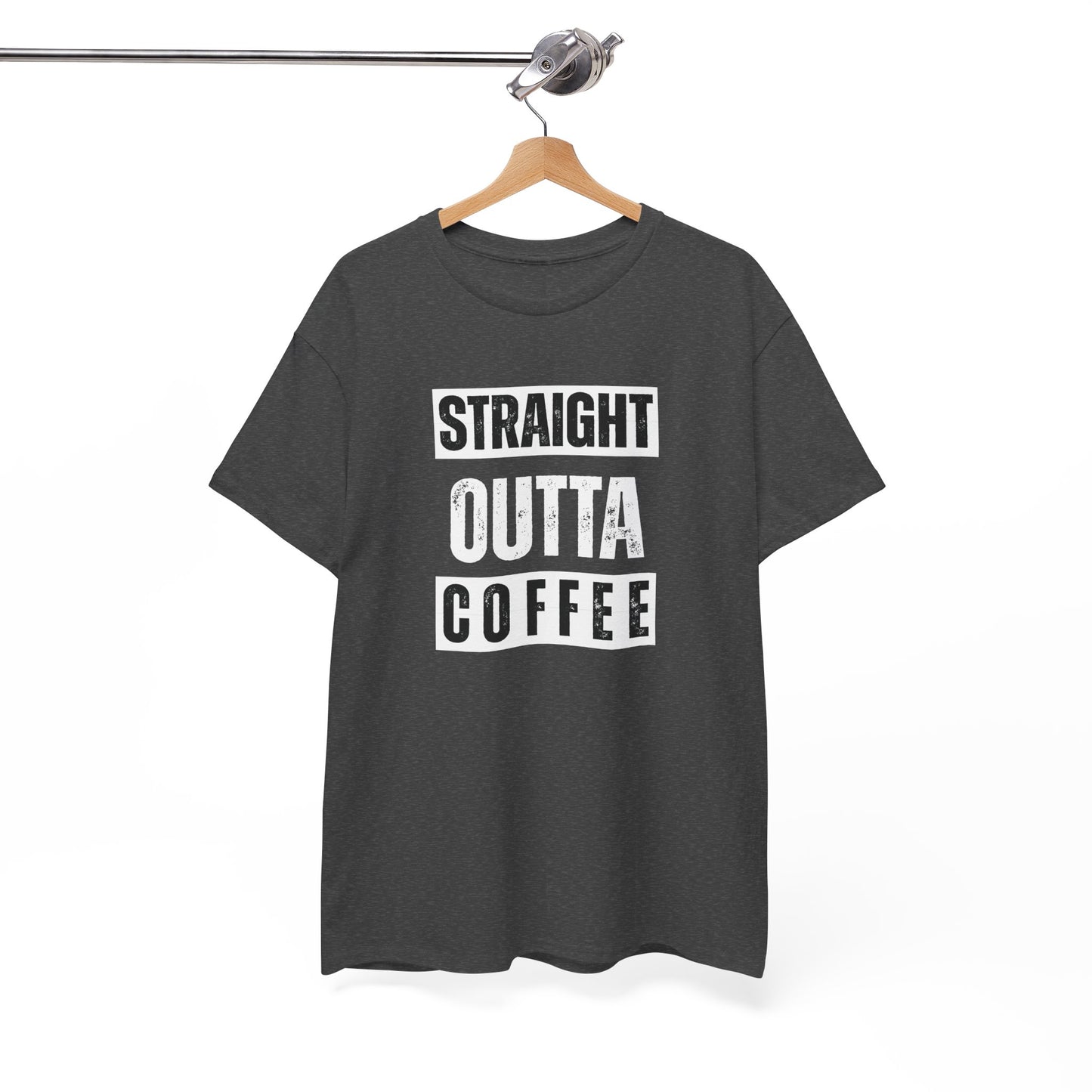 Straight Outta Coffee Unisex Heavy Cotton Tee
