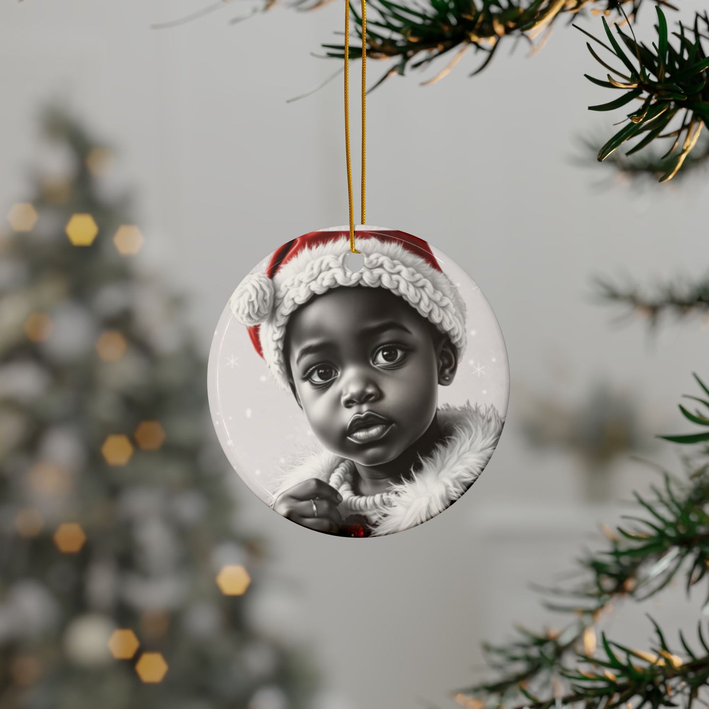 Santa Babies #6 - Precious Ceramic Christmas Ornaments Series