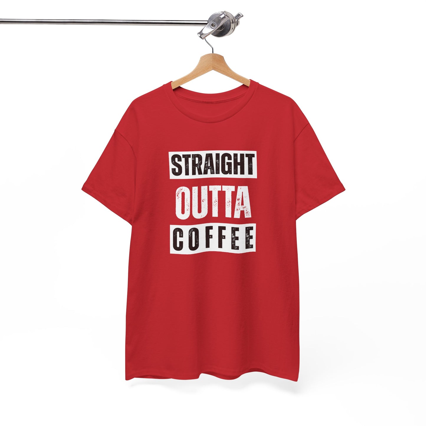 Straight Outta Coffee Unisex Heavy Cotton Tee