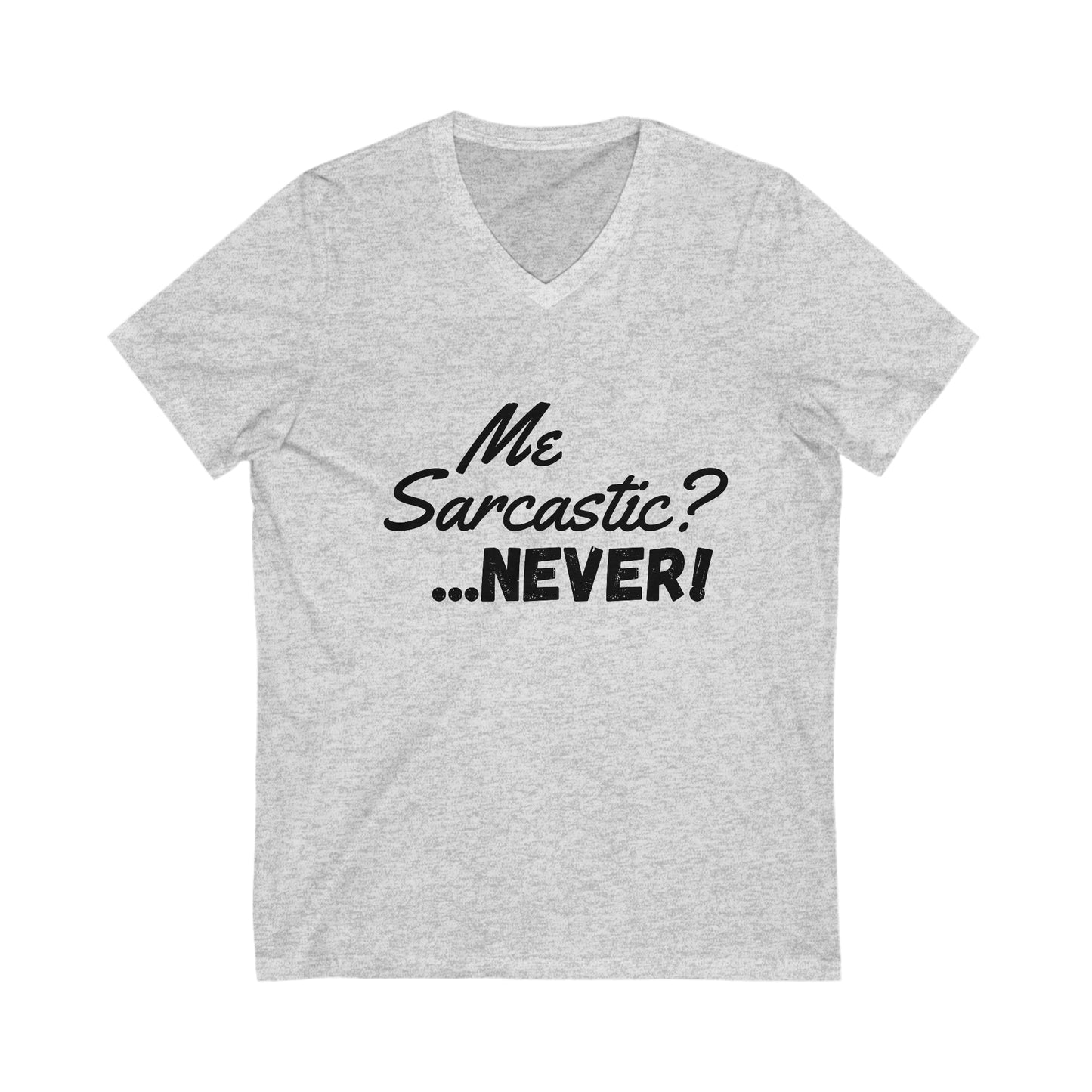 Sarcastic Jersey Short Sleeve V-Neck Tee