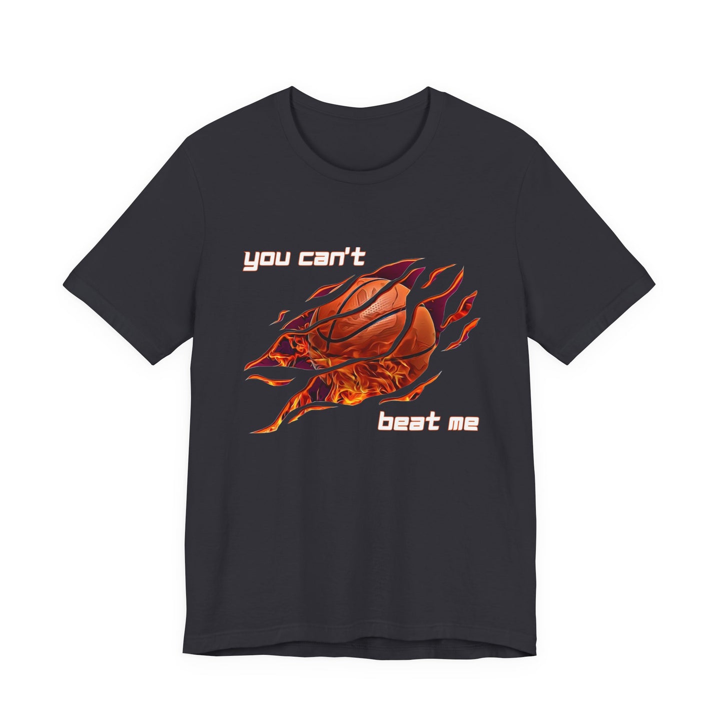 "You can't beat me" Basketball Men's Jersey Short Sleeve Tee