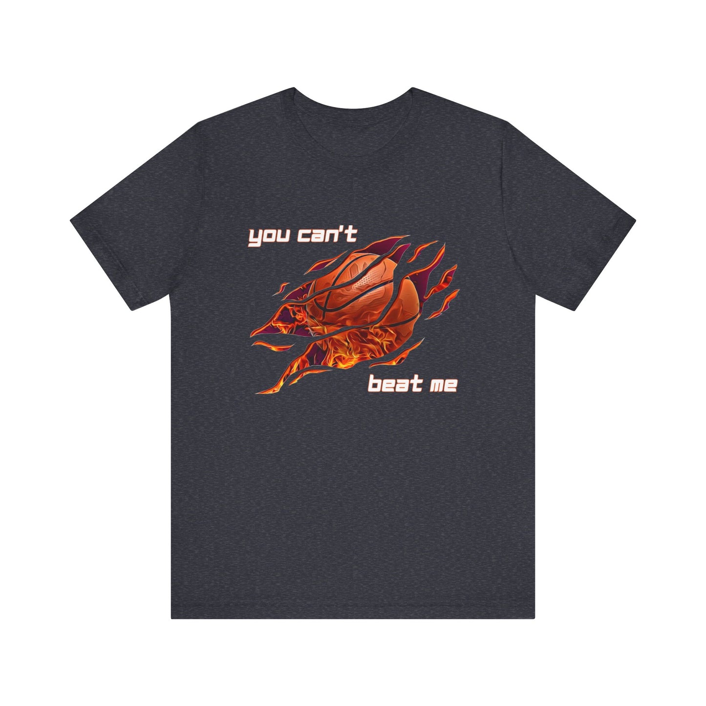 "You can't beat me" Basketball Men's Jersey Short Sleeve Tee