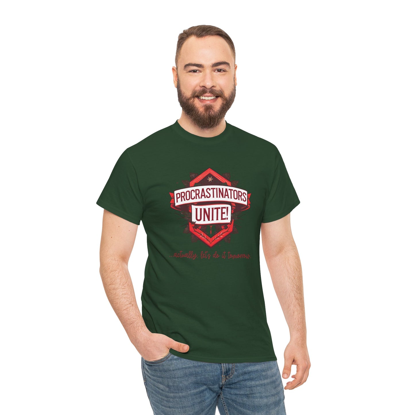 Procrastinators Unite Unisex Heavy Cotton Tee