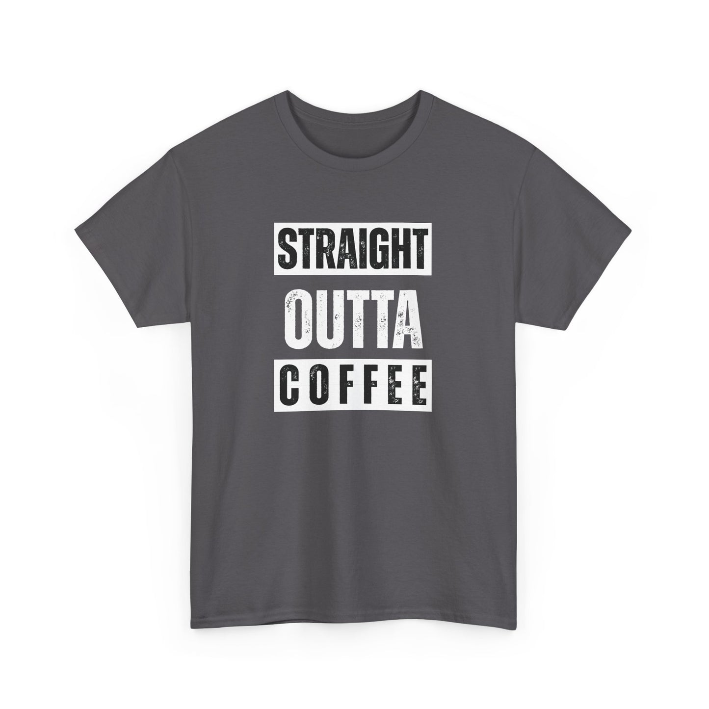 Straight Outta Coffee Unisex Heavy Cotton Tee