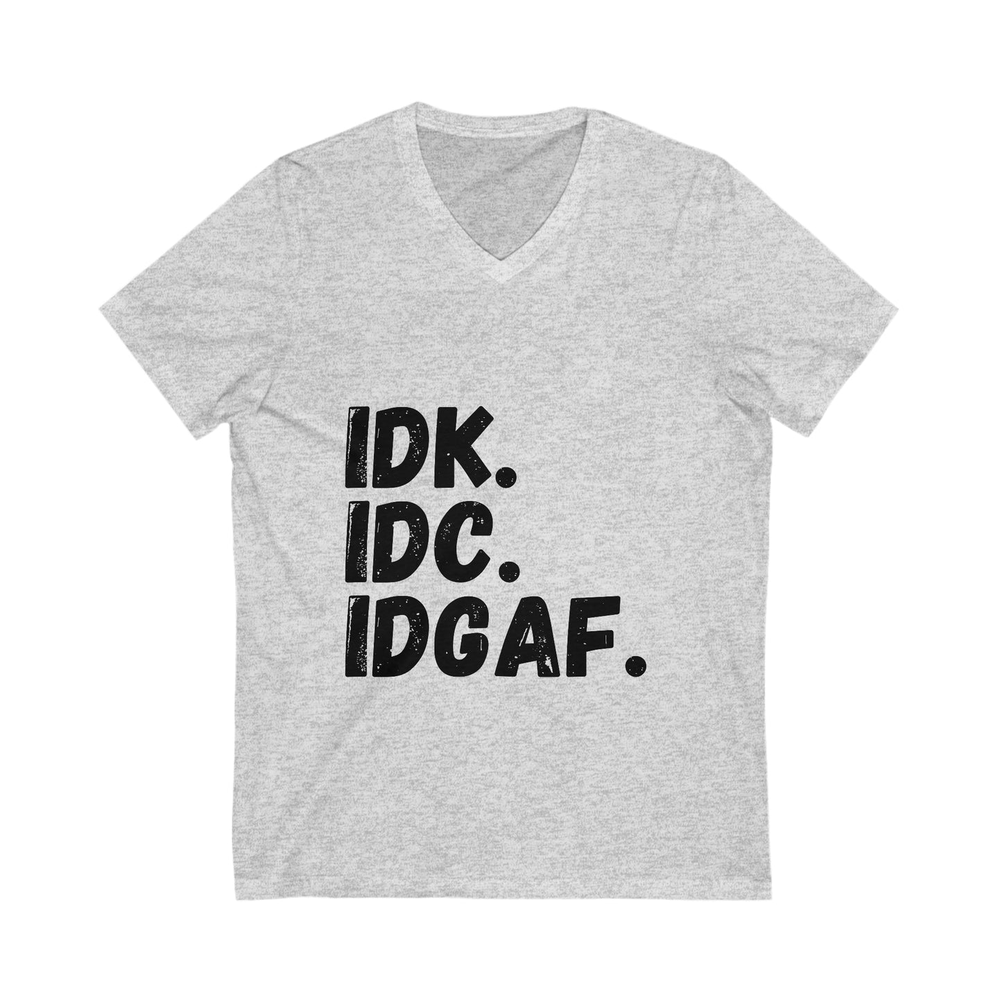 IDK Jersey Short Sleeve V-Neck Tee