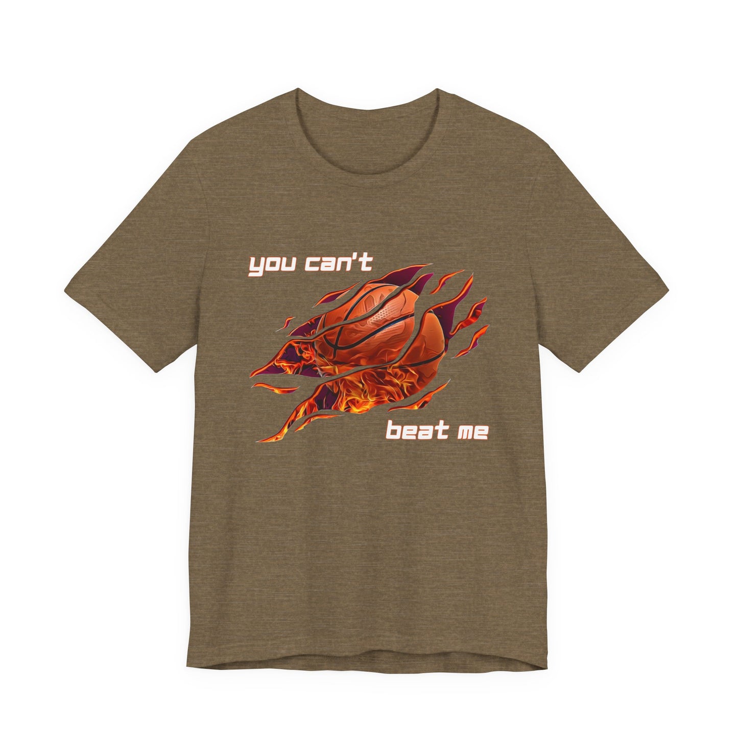 "You can't beat me" Basketball Men's Jersey Short Sleeve Tee