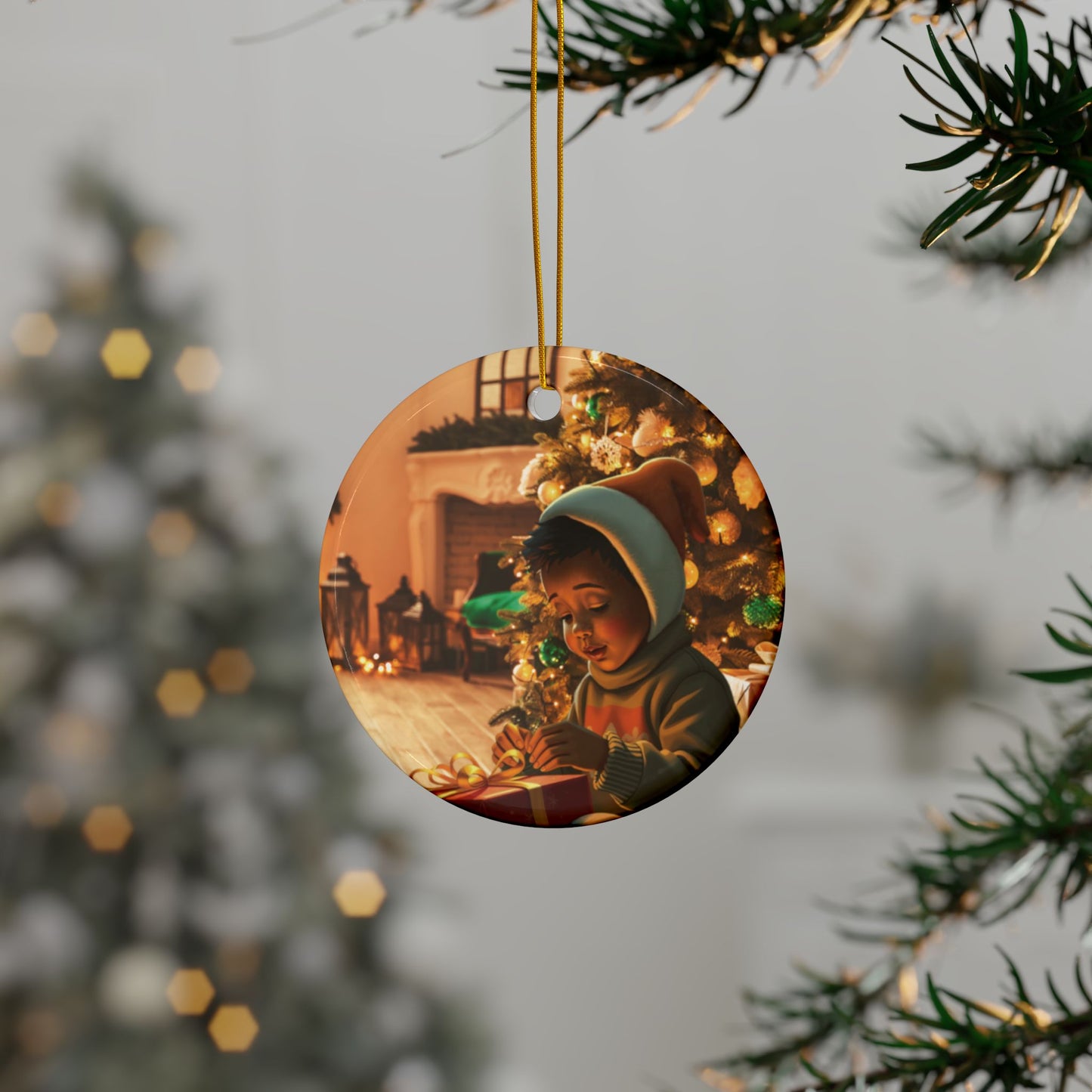 Christmas Morning - Premium Ornament