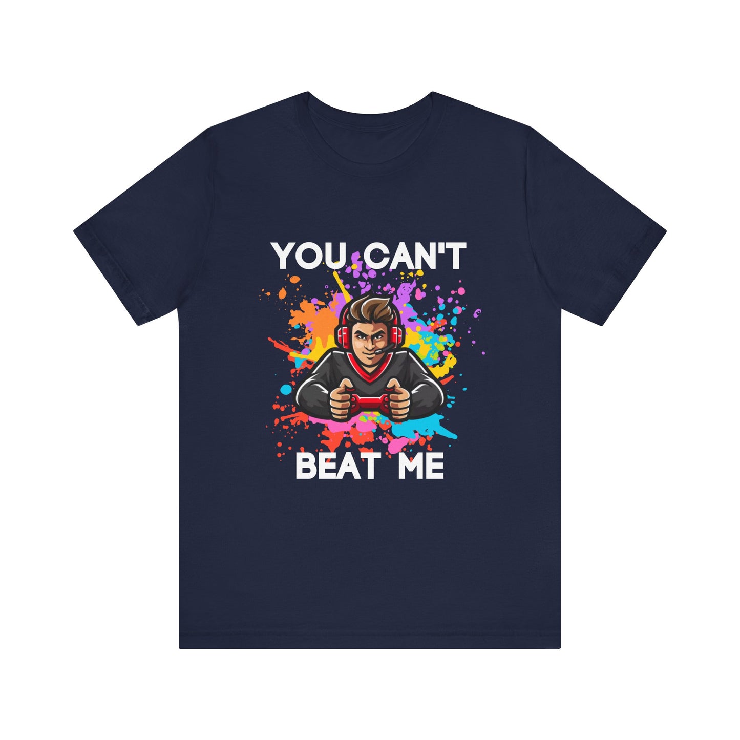 "You can't beat me" Gamer Men's Jersey Short Sleeve Tee