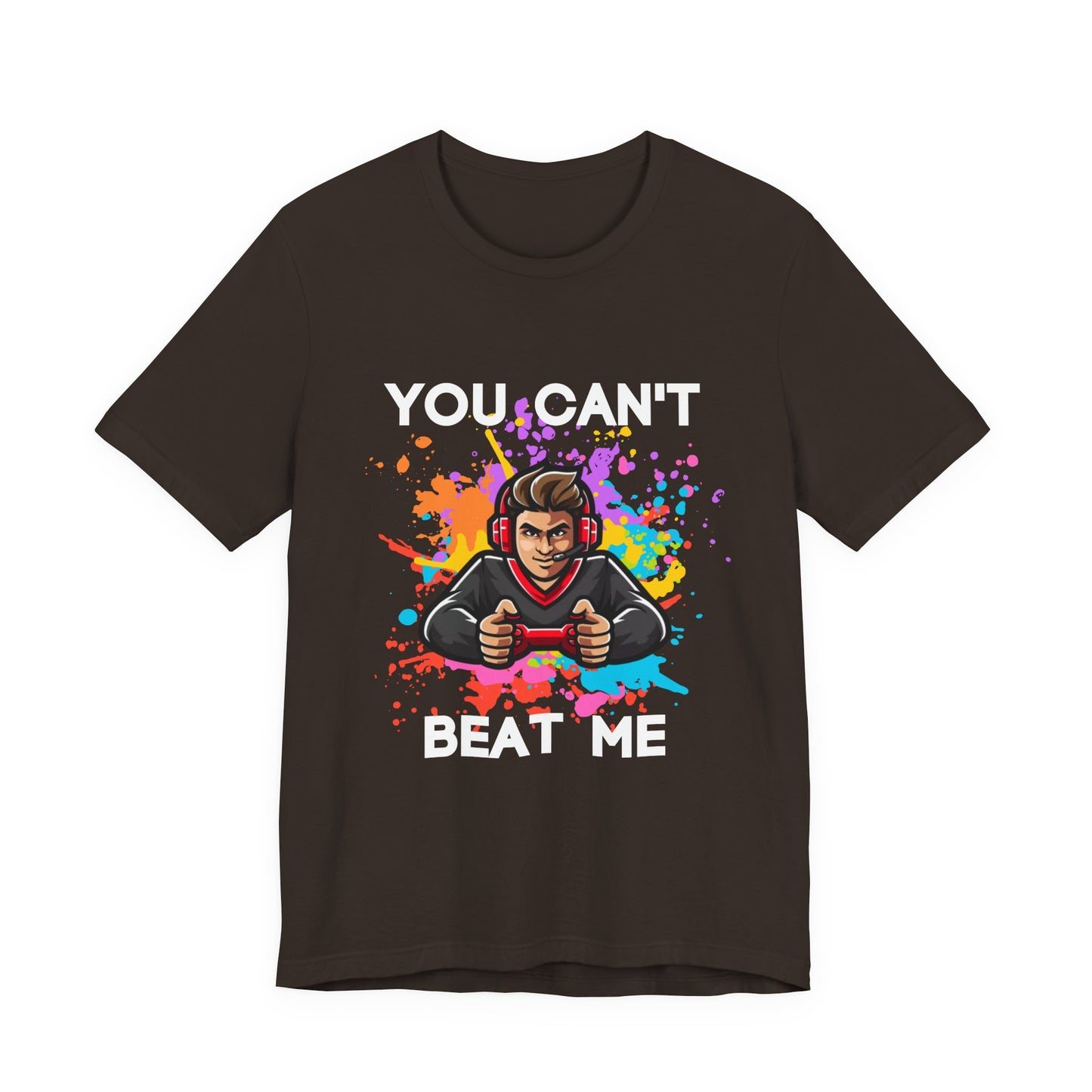 "You can't beat me" Gamer Men's Jersey Short Sleeve Tee