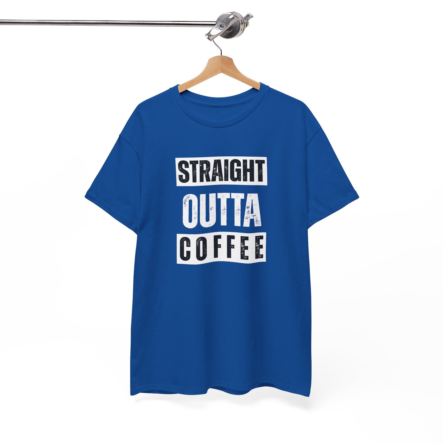Straight Outta Coffee Unisex Heavy Cotton Tee
