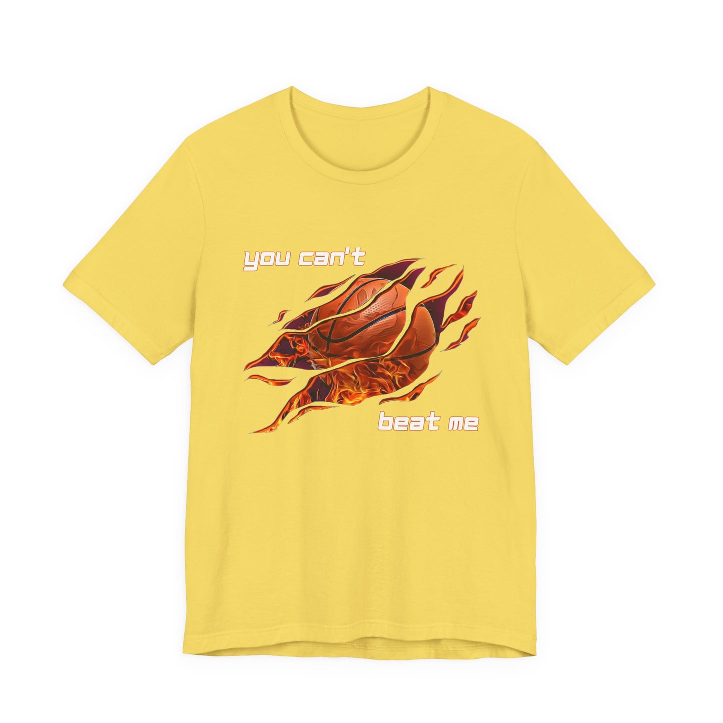 "You can't beat me" Basketball Men's Jersey Short Sleeve Tee