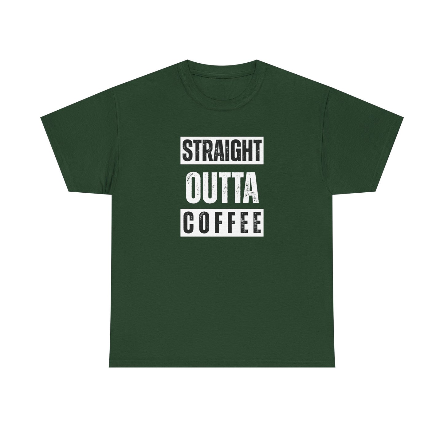 Straight Outta Coffee Unisex Heavy Cotton Tee
