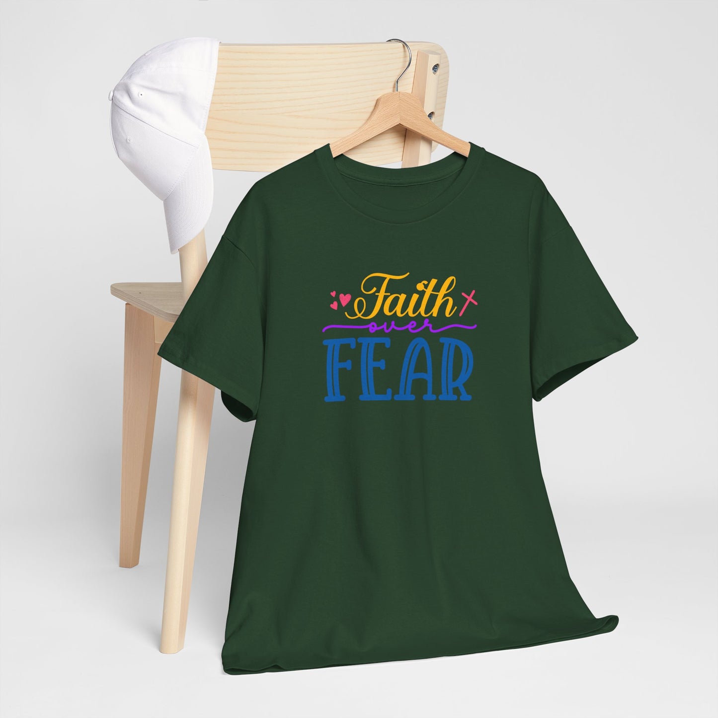 Faith Over Fear - Unisex Heavy Cotton Tee