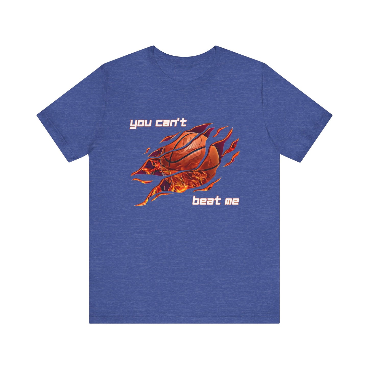 "You can't beat me" Basketball Men's Jersey Short Sleeve Tee