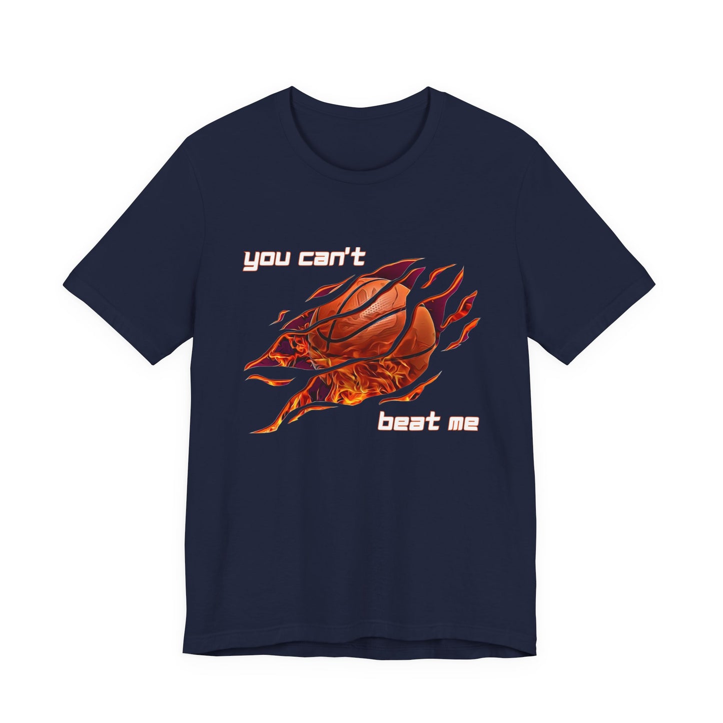 "You can't beat me" Basketball Men's Jersey Short Sleeve Tee