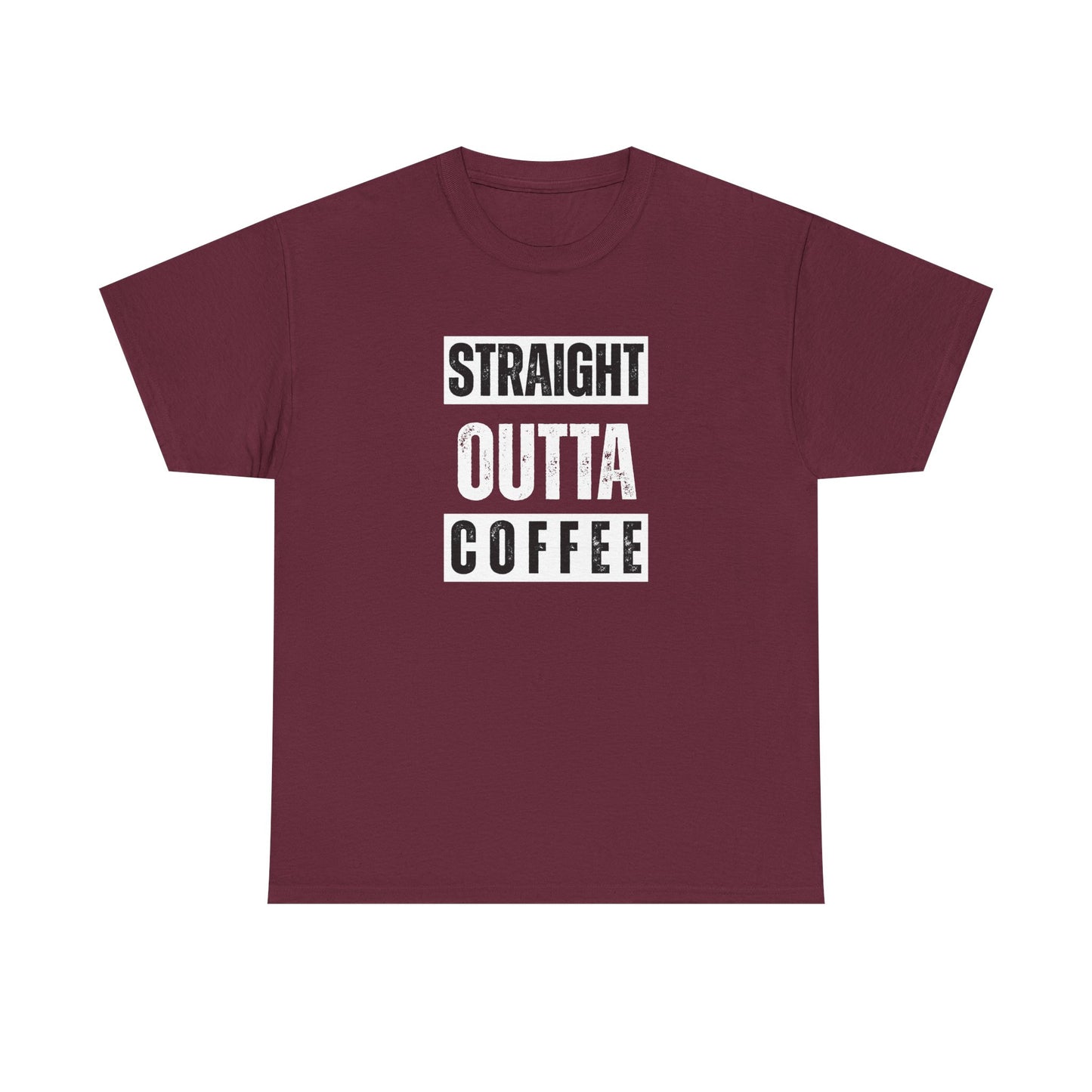 Straight Outta Coffee Unisex Heavy Cotton Tee