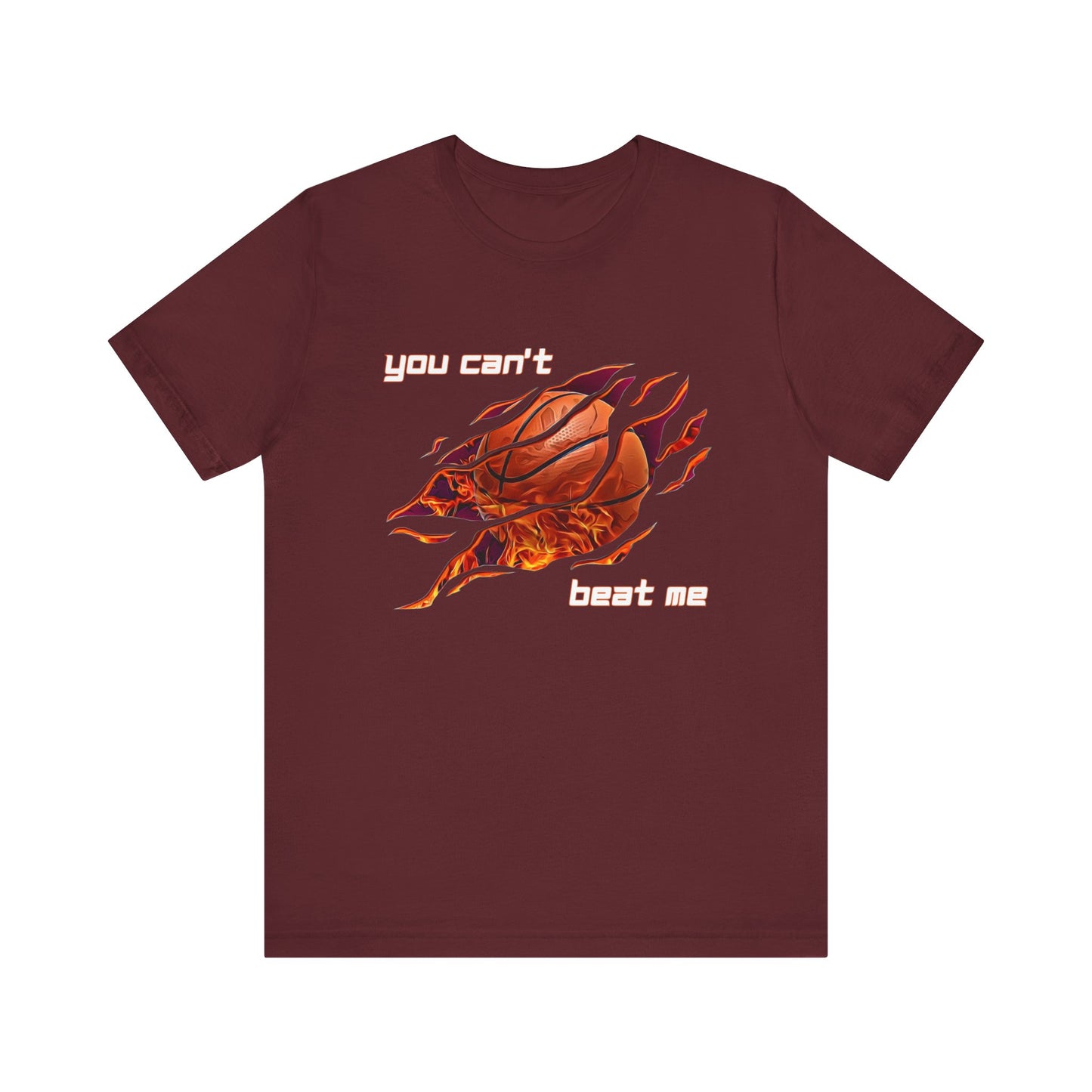 "You can't beat me" Basketball Men's Jersey Short Sleeve Tee