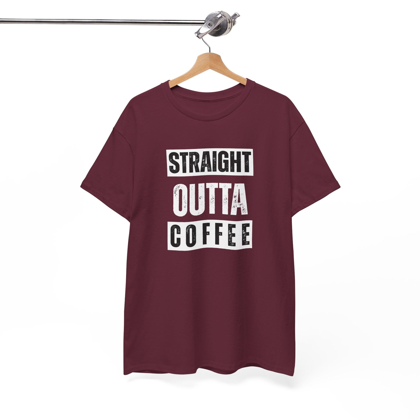 Straight Outta Coffee Unisex Heavy Cotton Tee