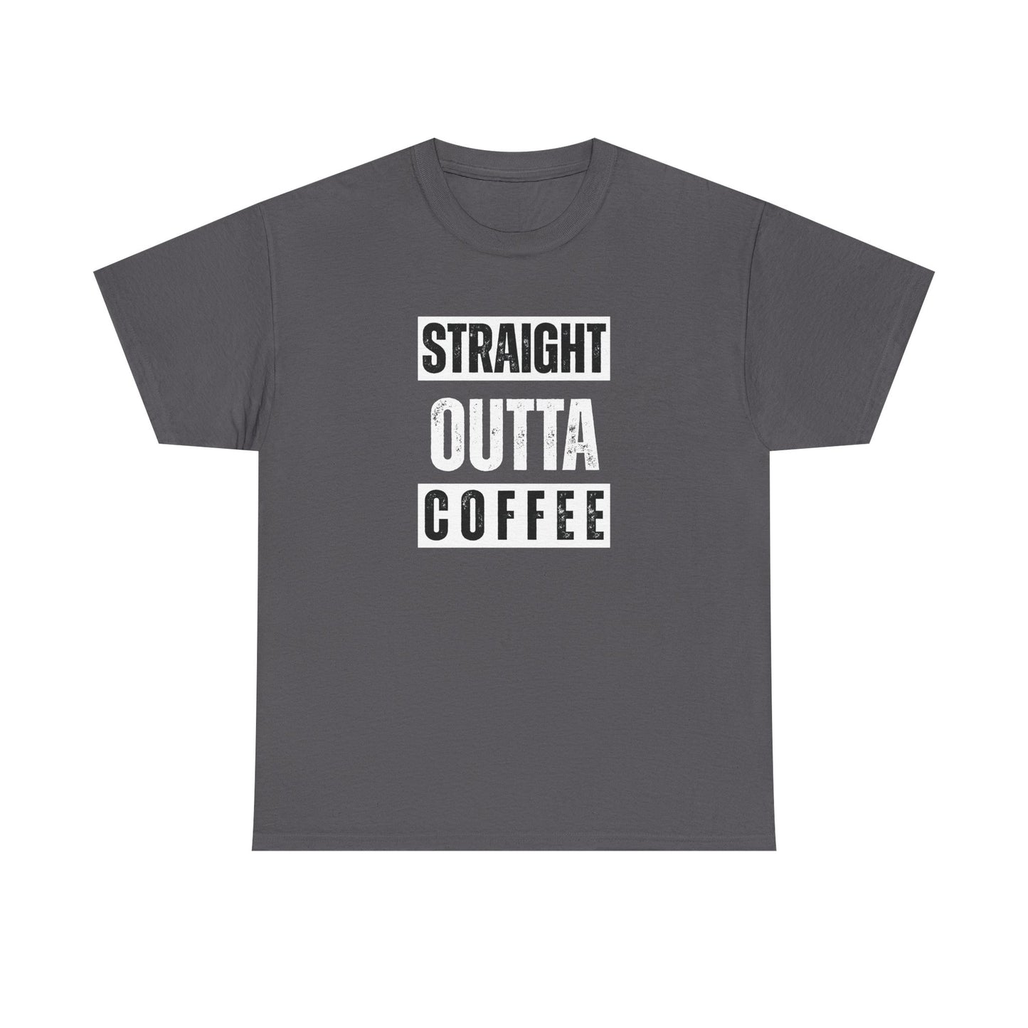 Straight Outta Coffee Unisex Heavy Cotton Tee