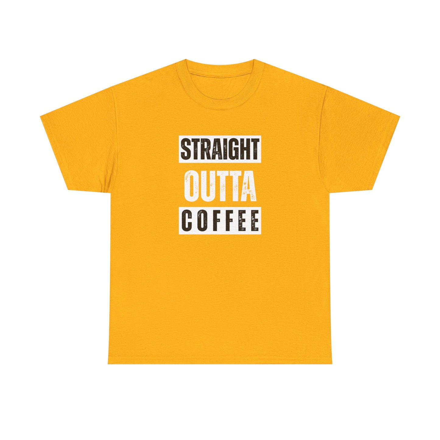 Straight Outta Coffee Unisex Heavy Cotton Tee