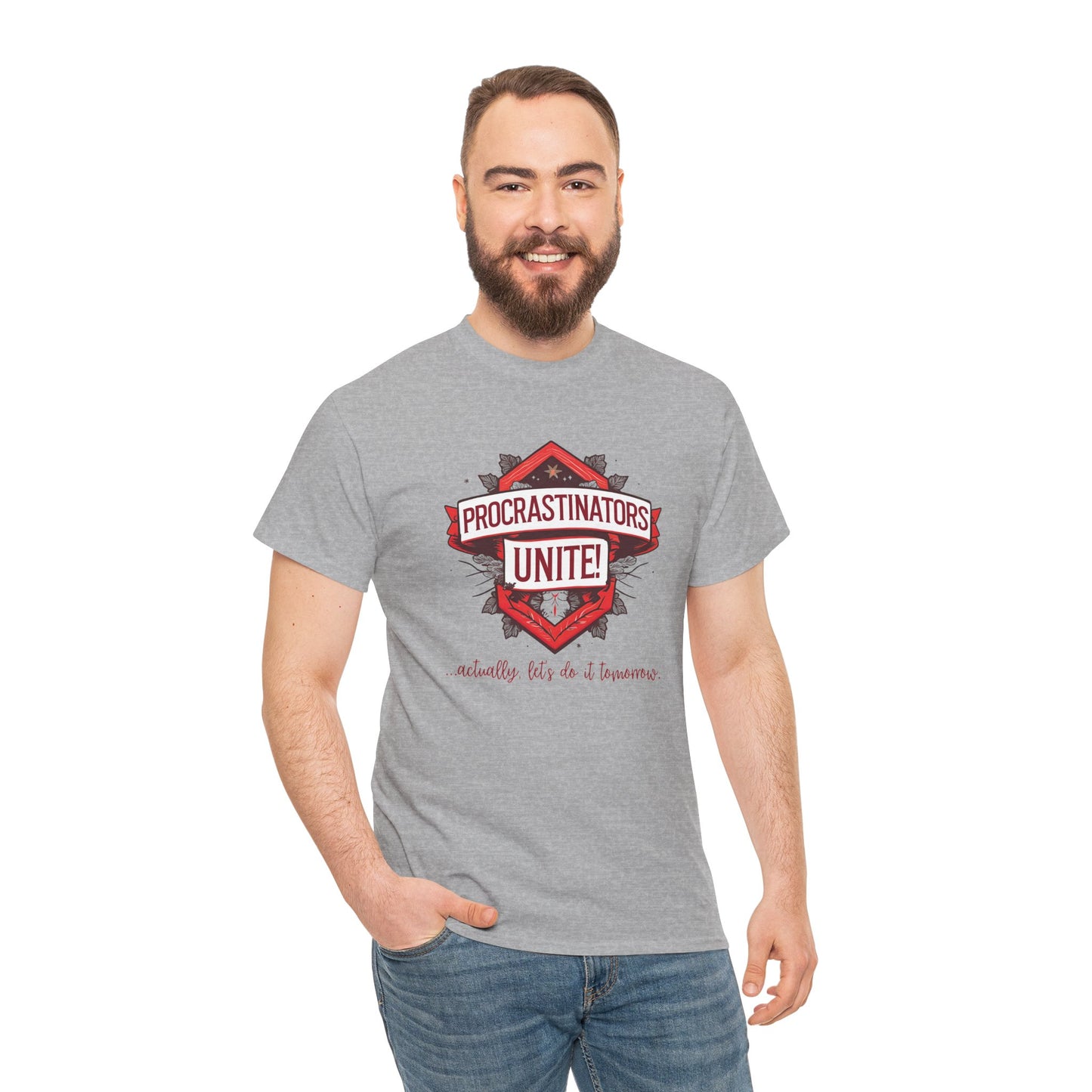 Procrastinators Unite Unisex Heavy Cotton Tee